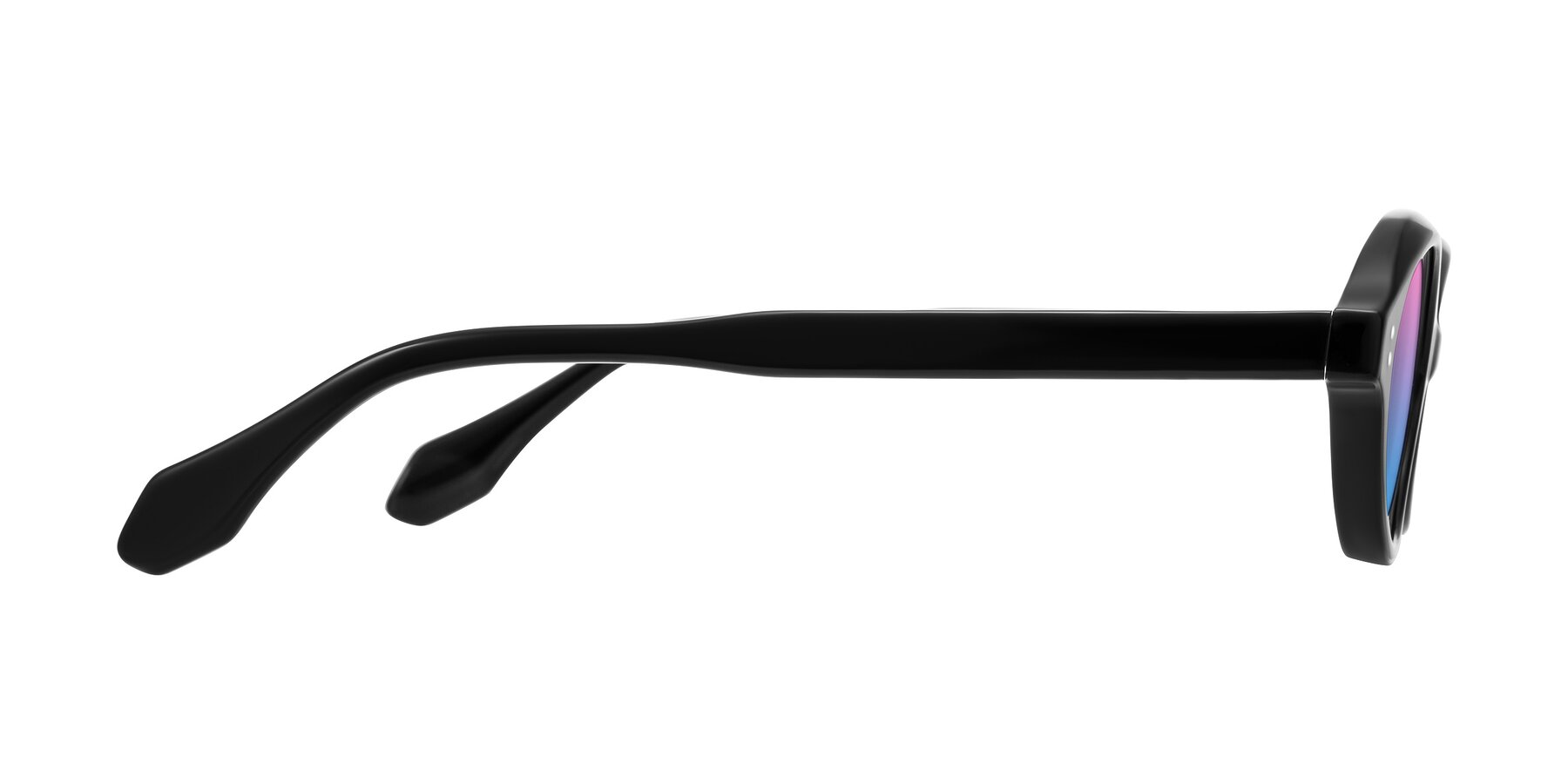 Side of Prythian in Black with Pink / Blue Gradient Lenses