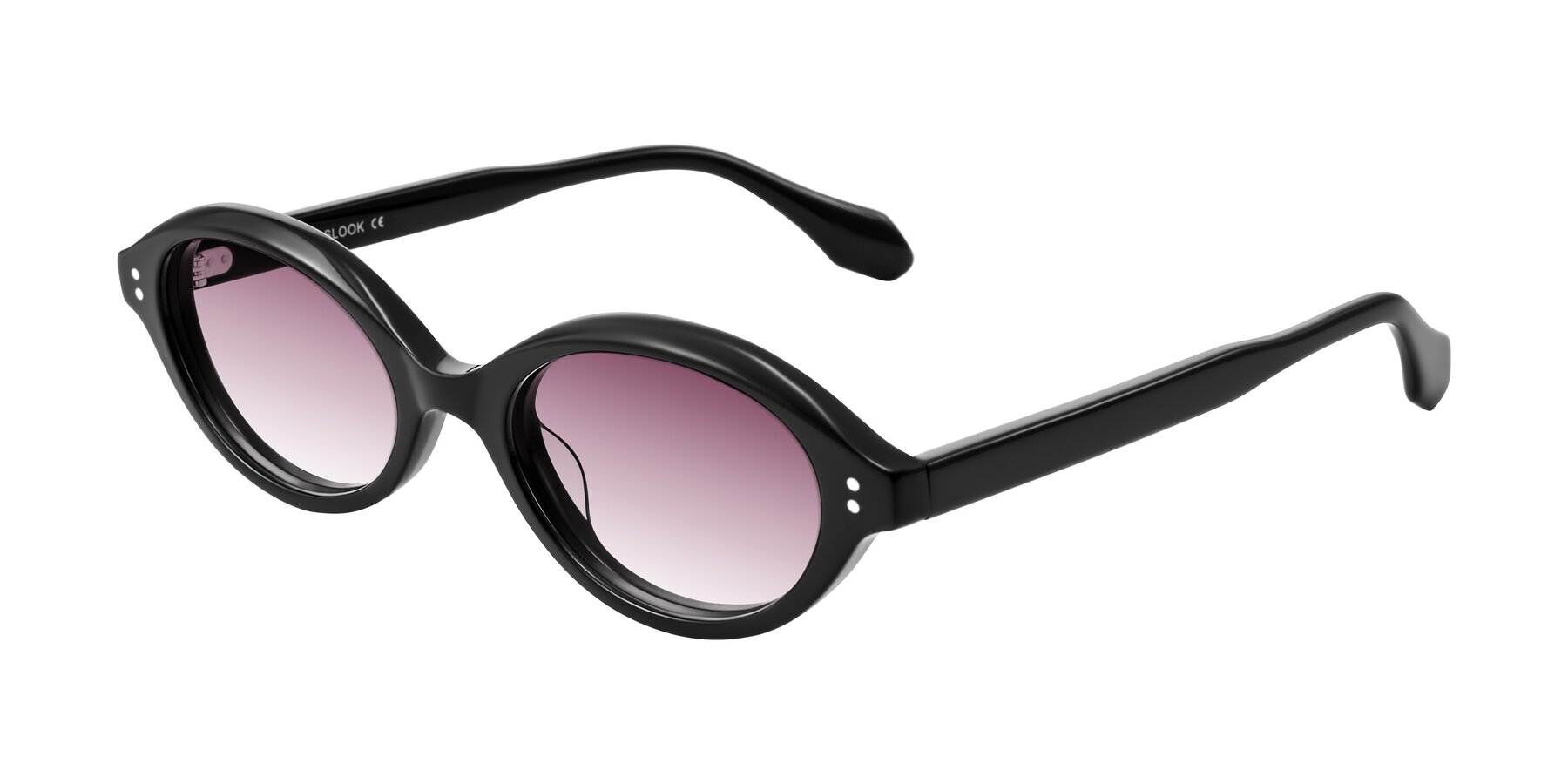 Angle of Prythian in Black with Wine Gradient Lenses