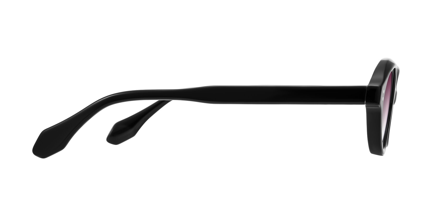 Side of Prythian in Black with Wine Gradient Lenses