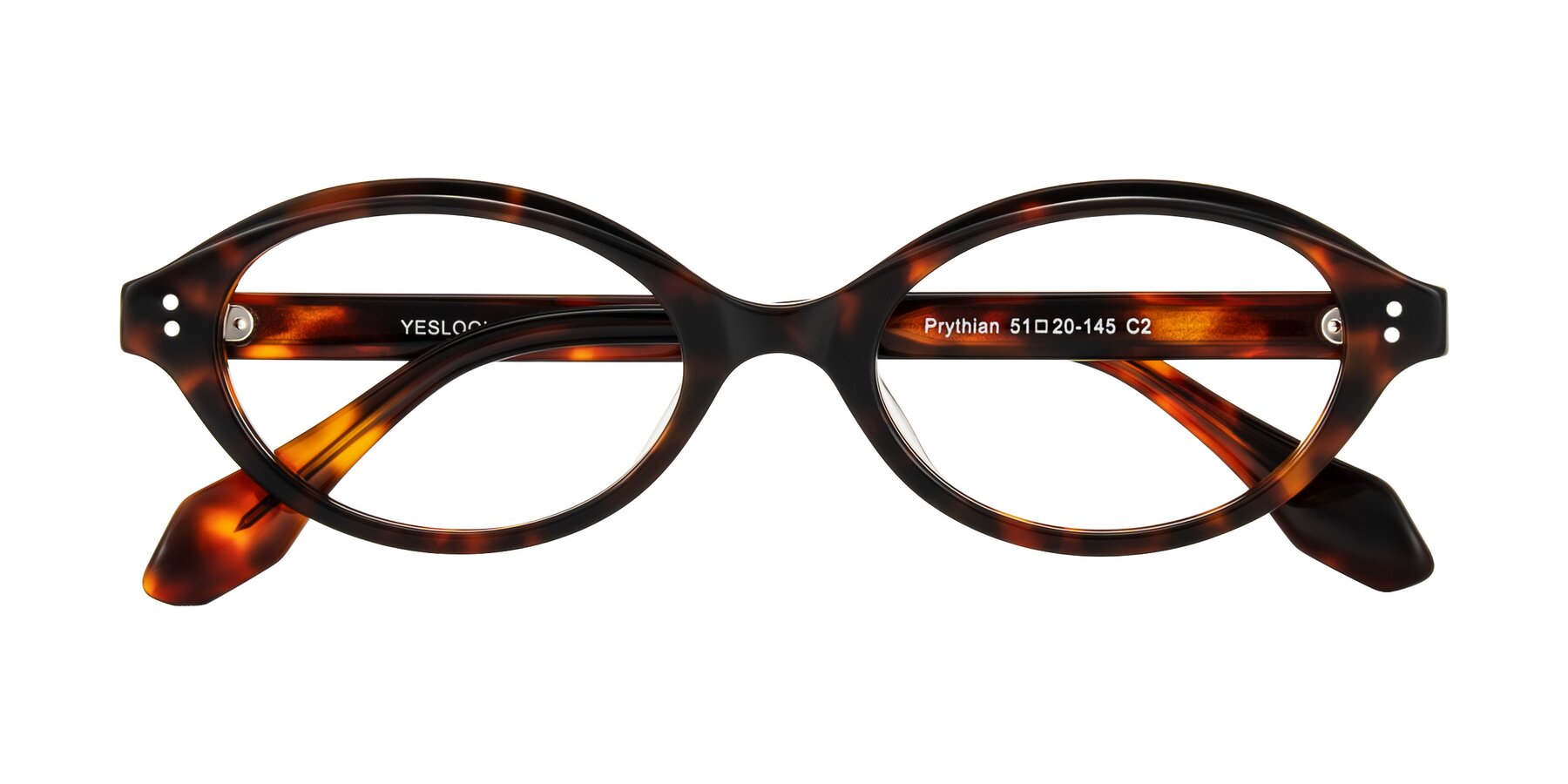 Folded Front of Prythian in Tortoise with Clear Eyeglass Lenses