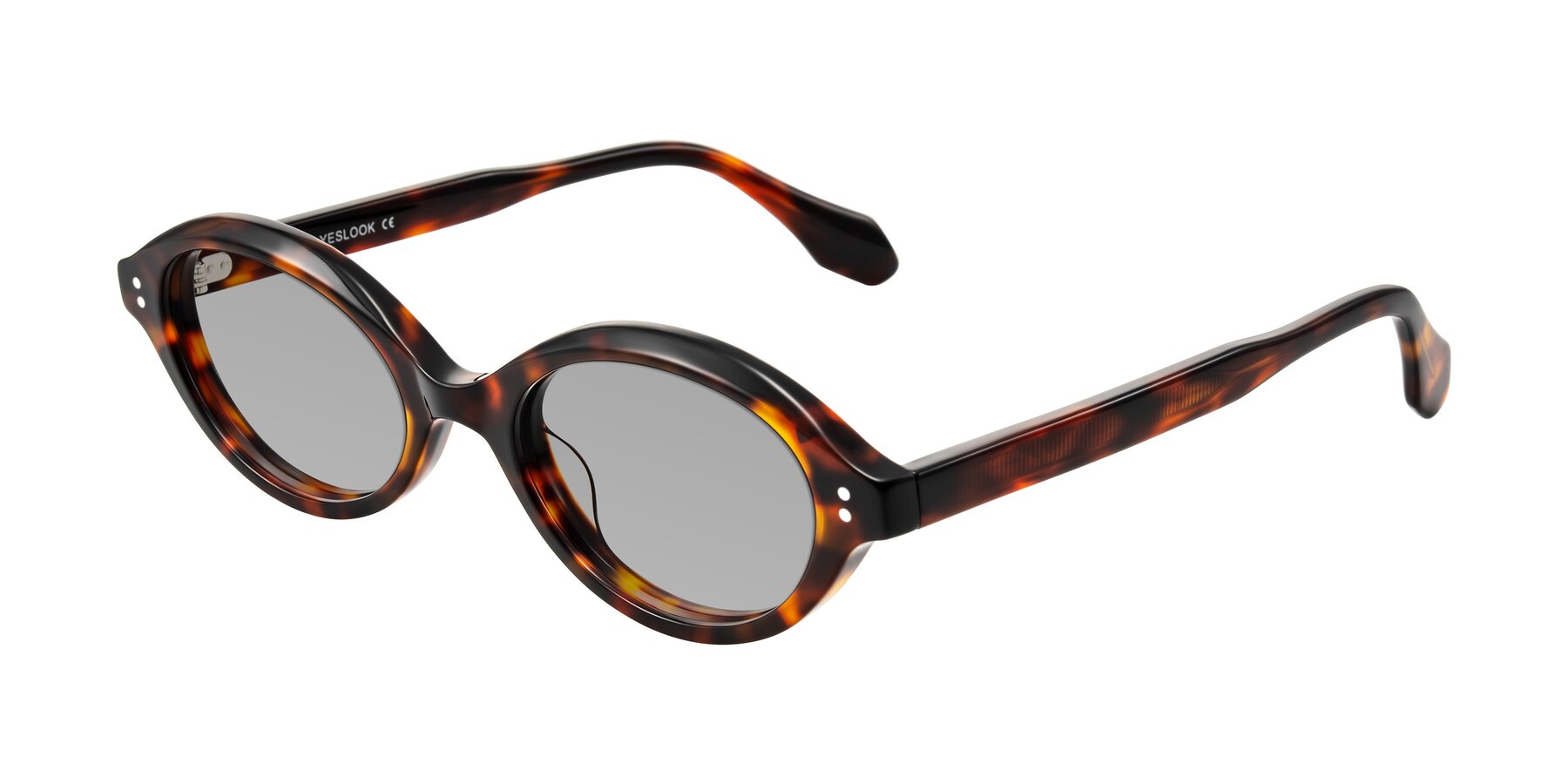 Angle of Prythian in Tortoise with Light Gray Tinted Lenses