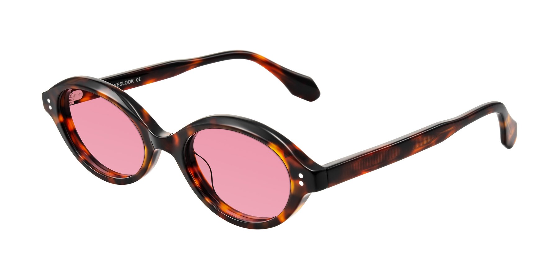 Angle of Prythian in Tortoise with Pink Tinted Lenses