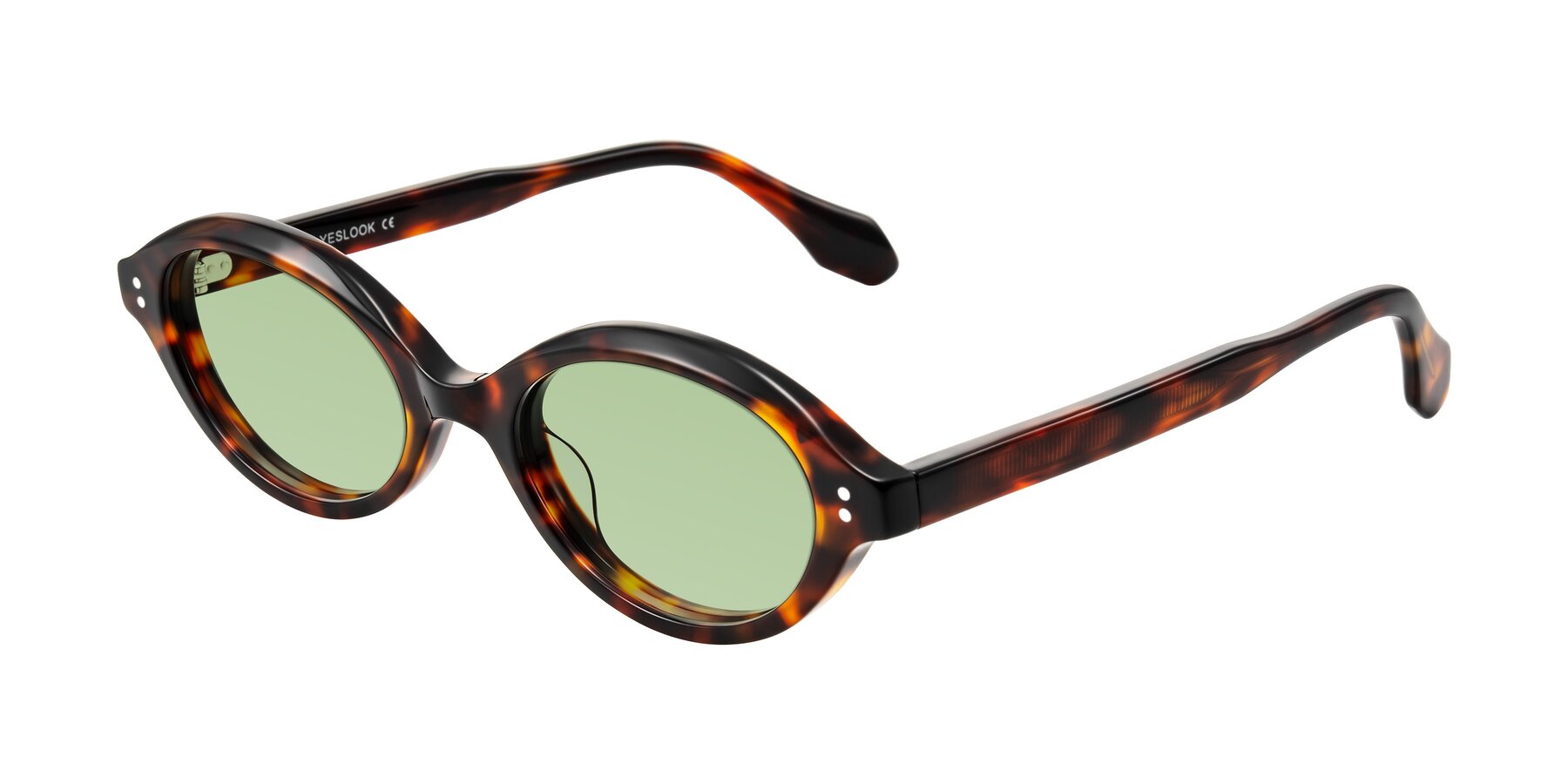 Angle of Prythian in Tortoise with Medium Green Tinted Lenses