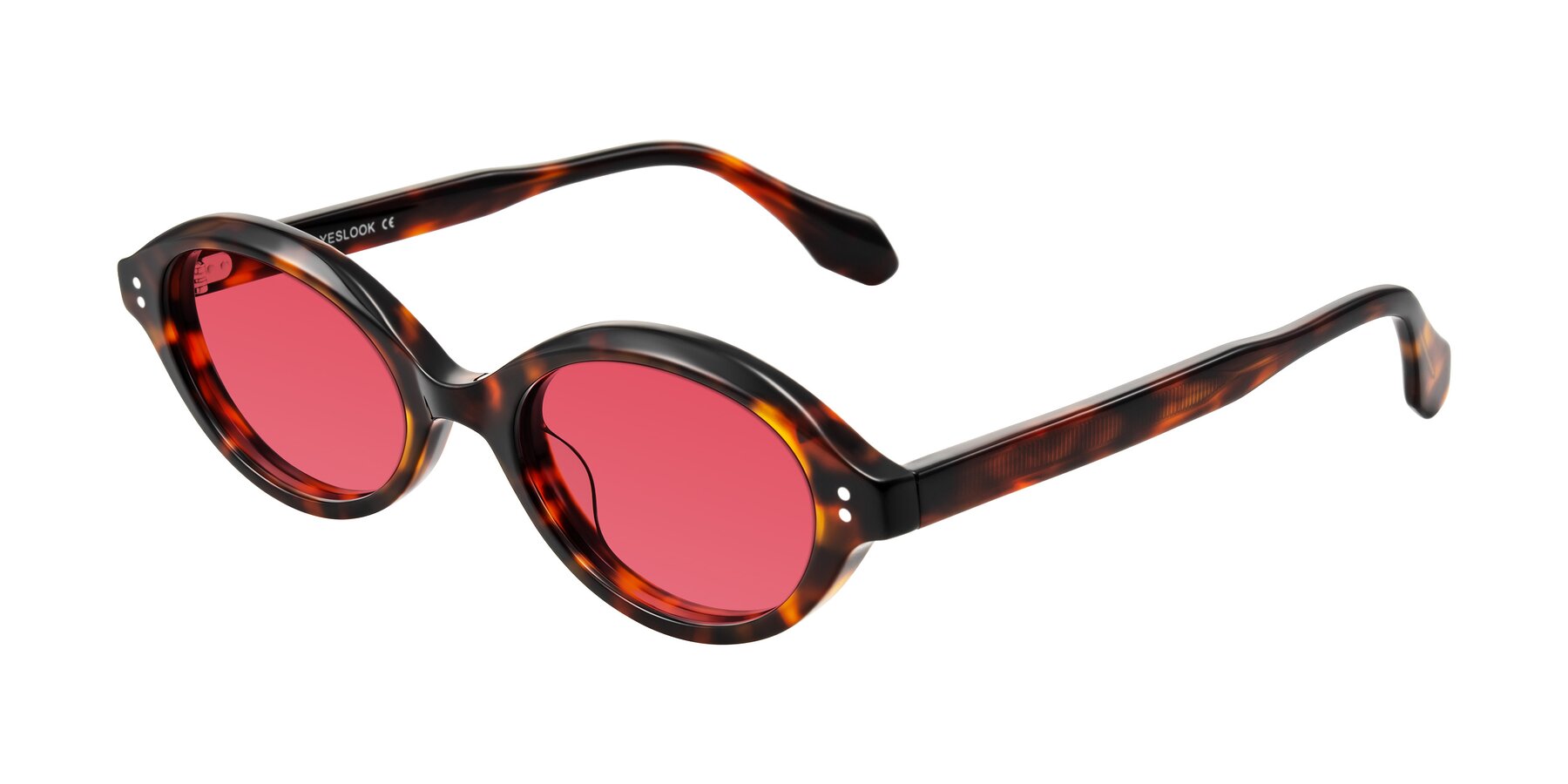 Angle of Prythian in Tortoise with Red Tinted Lenses