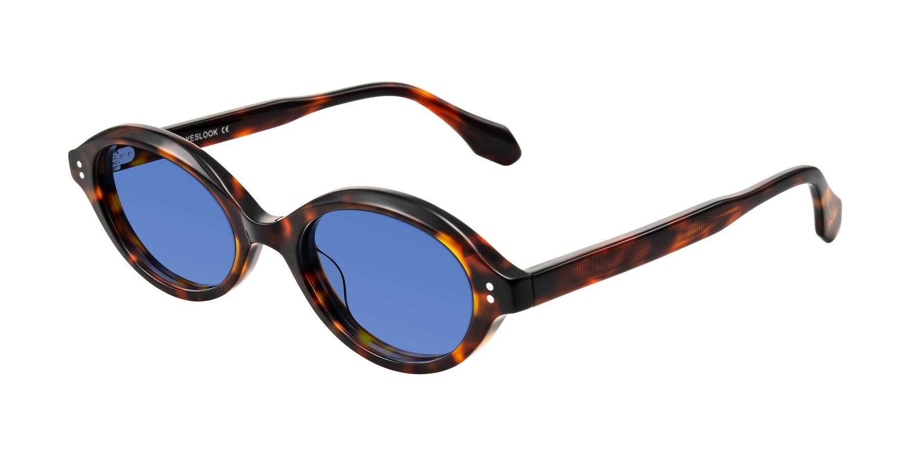 Angle of Prythian in Tortoise with Blue Tinted Lenses