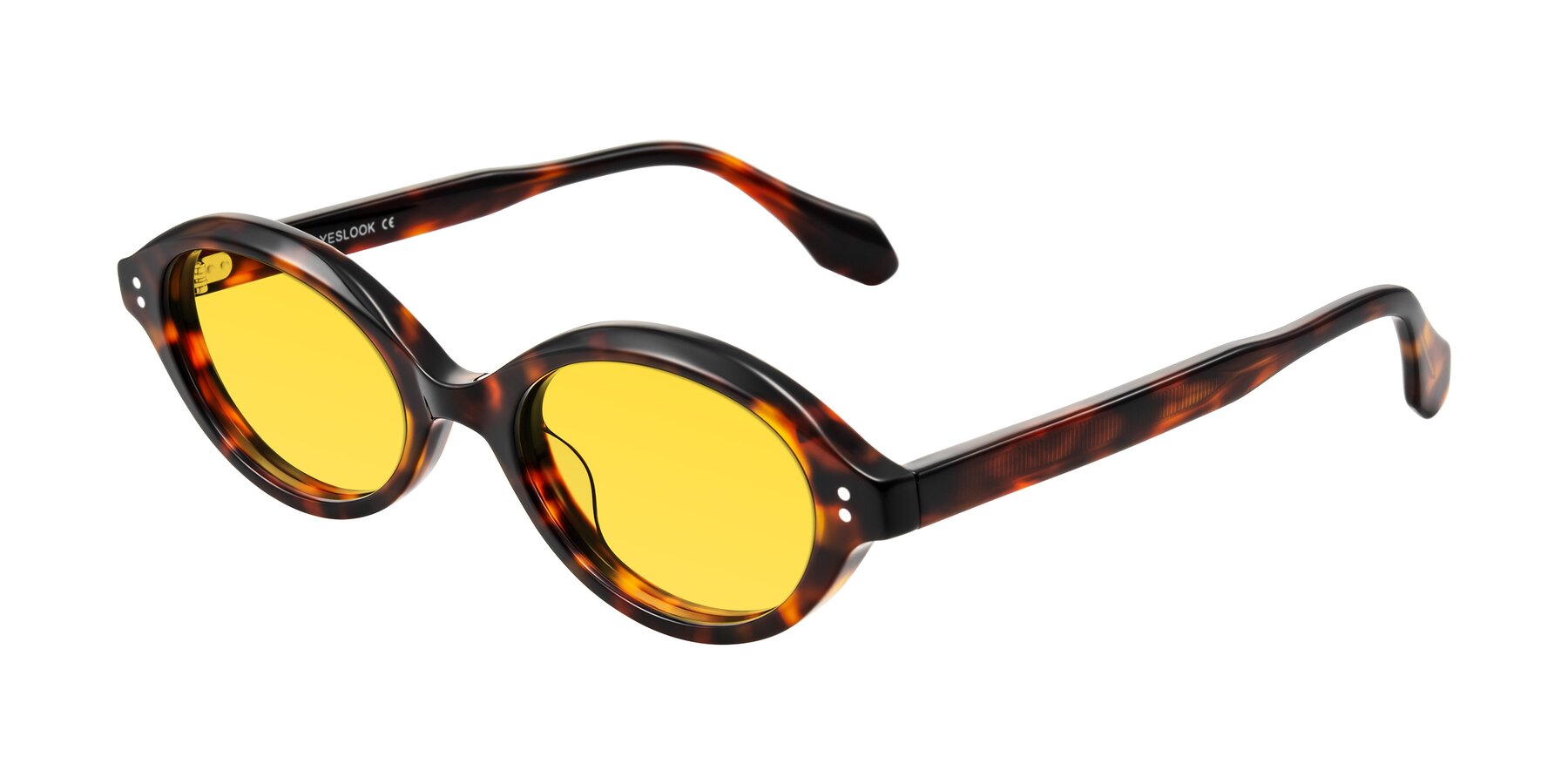 Angle of Prythian in Tortoise with Yellow Tinted Lenses