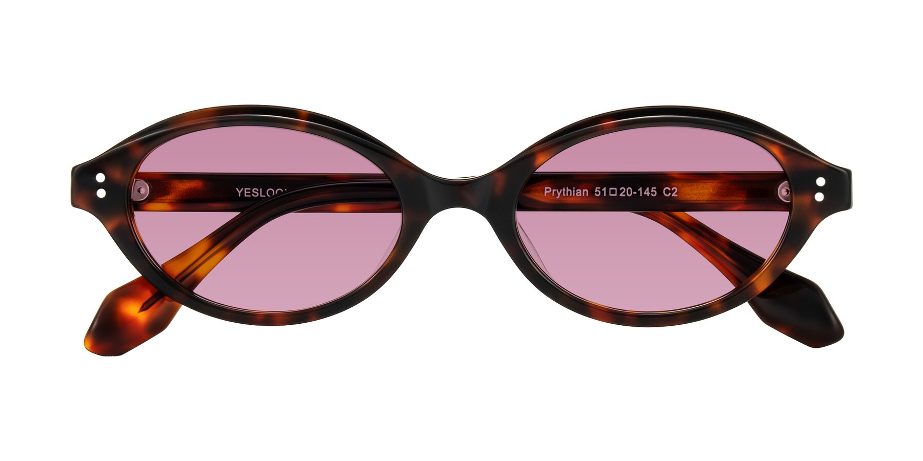 Folded Front of Prythian in Tortoise with Medium Wine Tinted Lenses