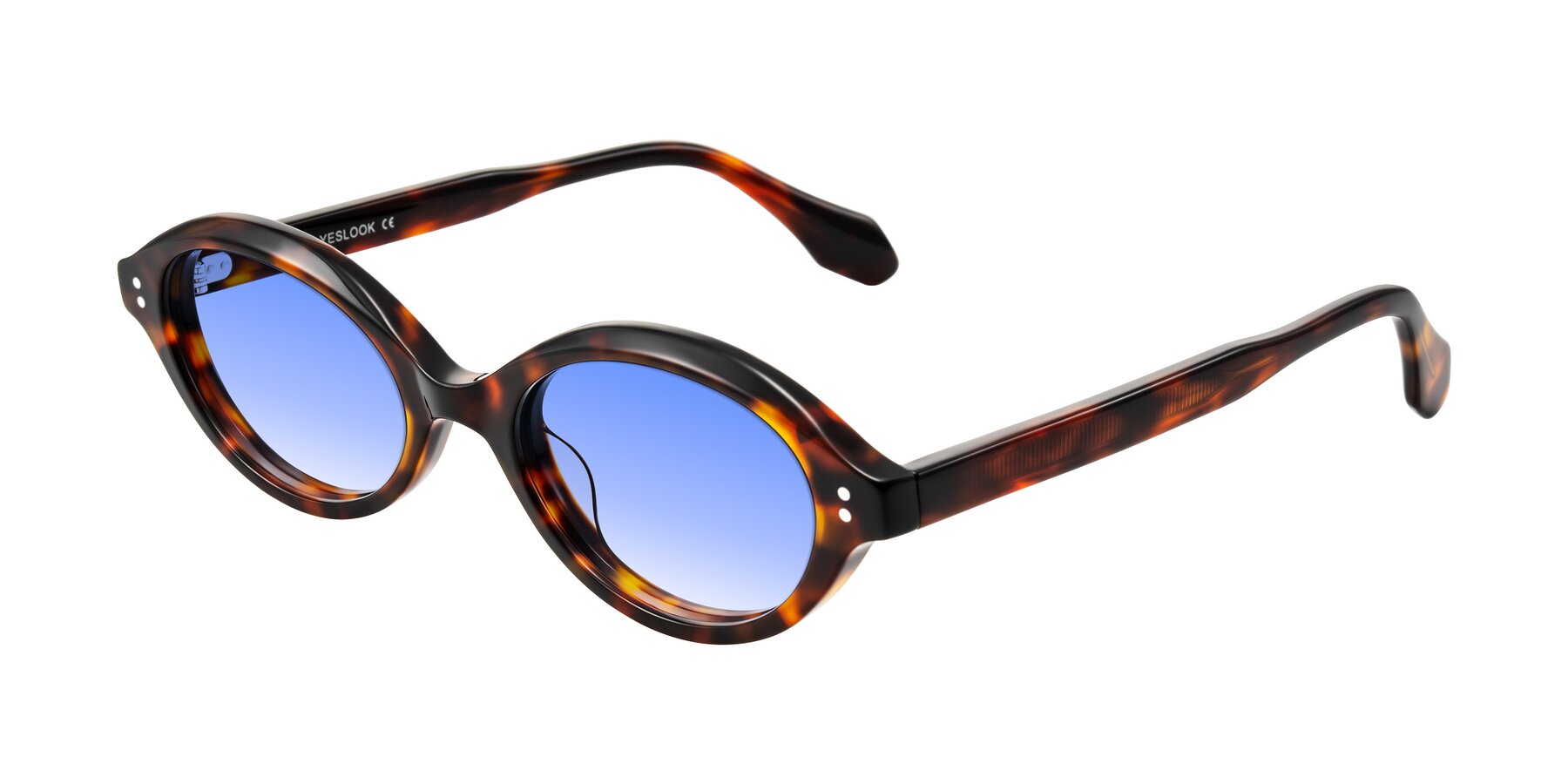 Angle of Prythian in Tortoise with Blue Gradient Lenses