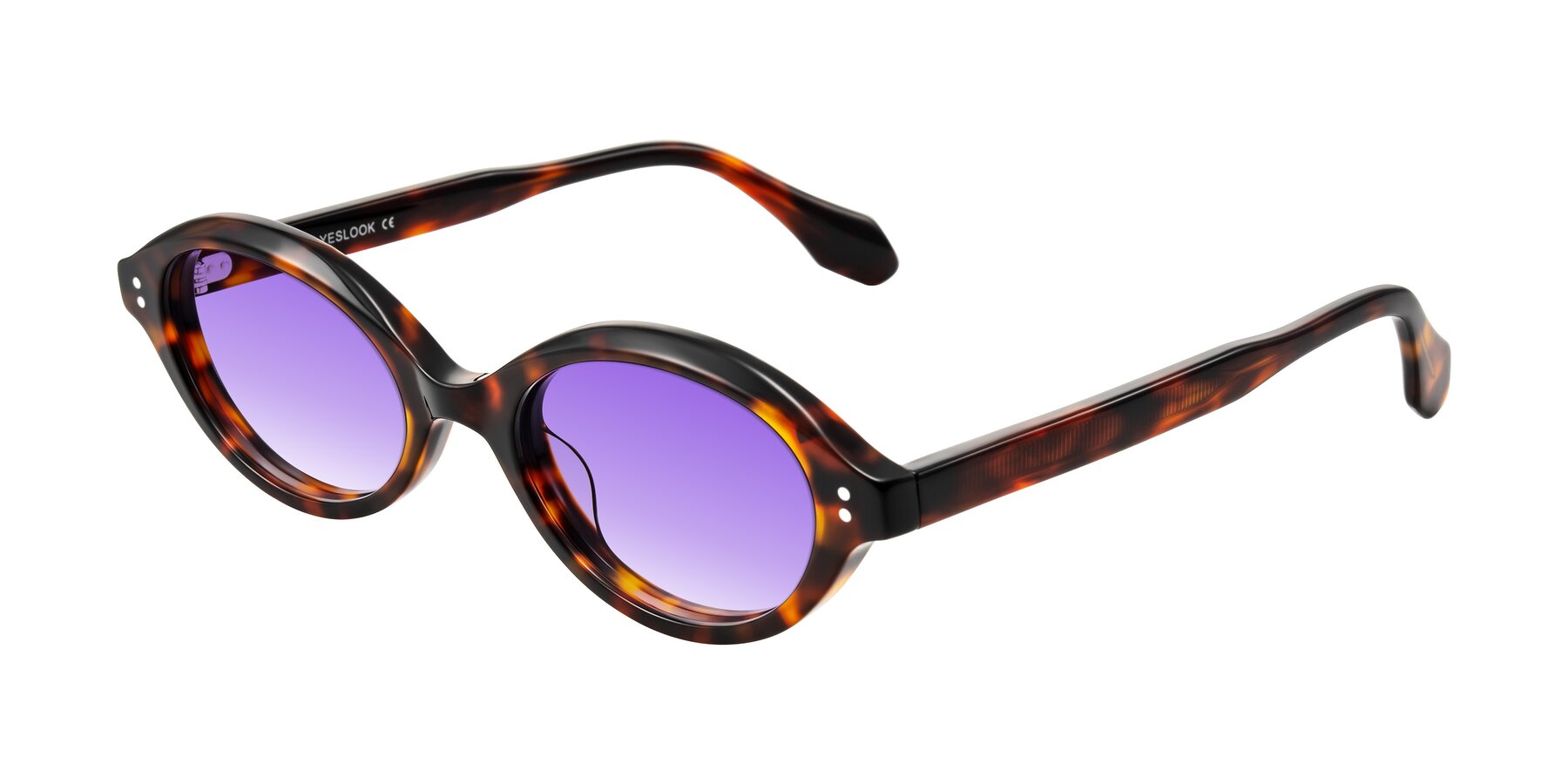 Angle of Prythian in Tortoise with Purple Gradient Lenses