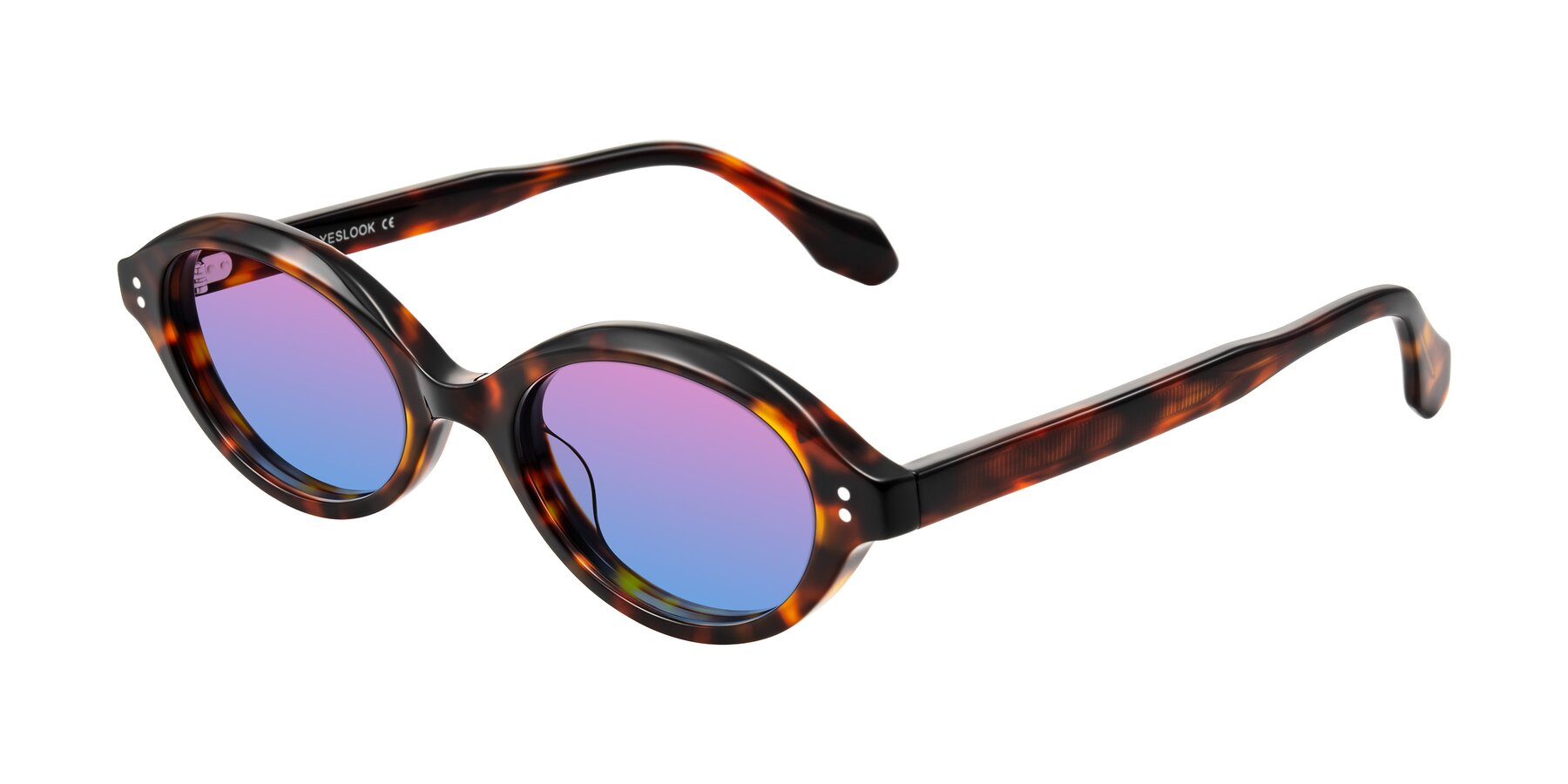 Angle of Prythian in Tortoise with Pink / Blue Gradient Lenses