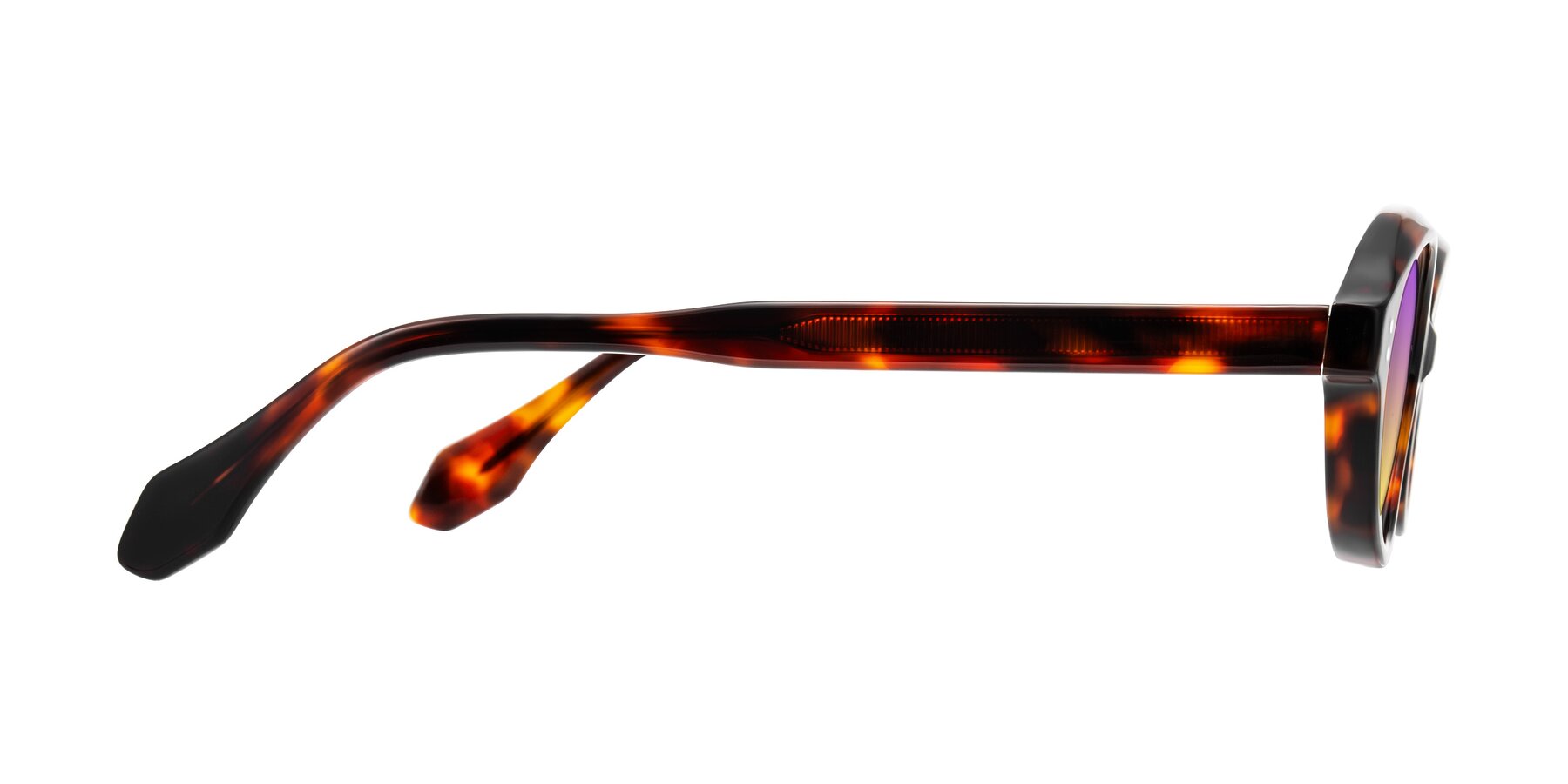 Side of Prythian in Tortoise with Purple / Yellow Gradient Lenses