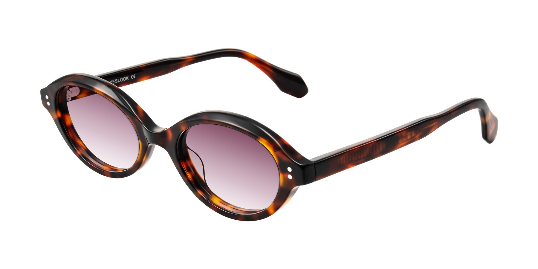 Angle of Prythian in Tortoise with Wine Gradient Lenses