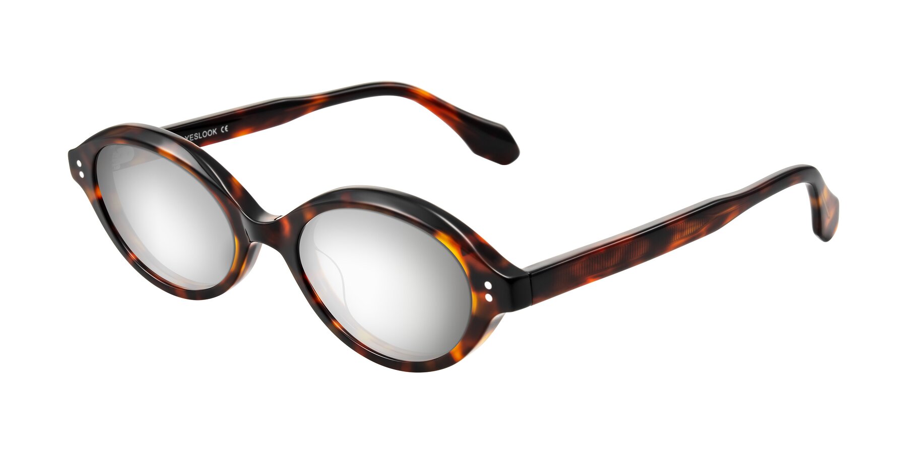 Angle of Prythian in Tortoise with Silver Mirrored Lenses