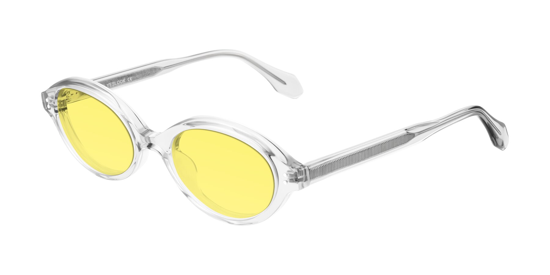 Angle of Prythian in Transparent Gray with Medium Yellow Tinted Lenses