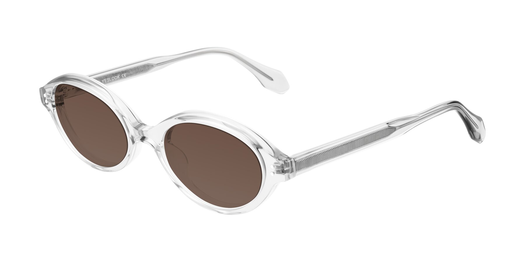 Angle of Prythian in Transparent Gray with Brown Tinted Lenses