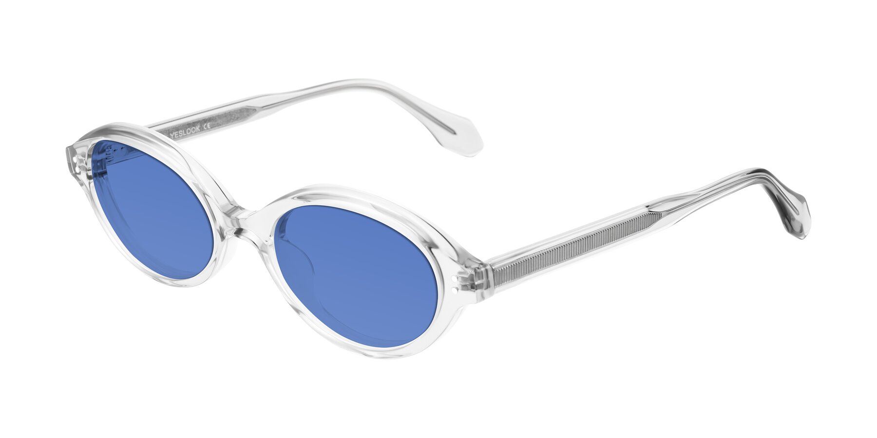 Angle of Prythian in Transparent Gray with Blue Tinted Lenses
