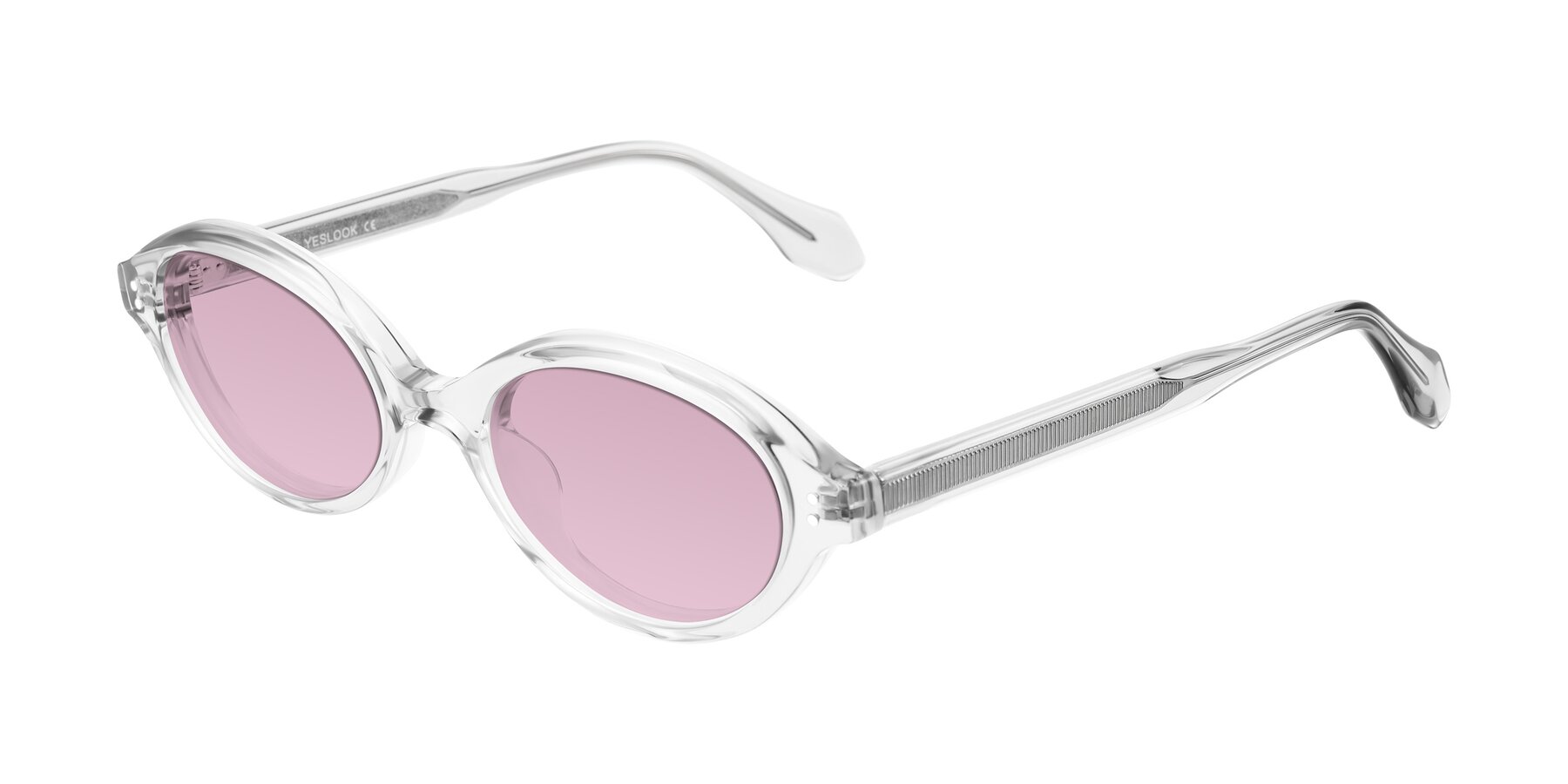 Angle of Prythian in Transparent Gray with Light Wine Tinted Lenses