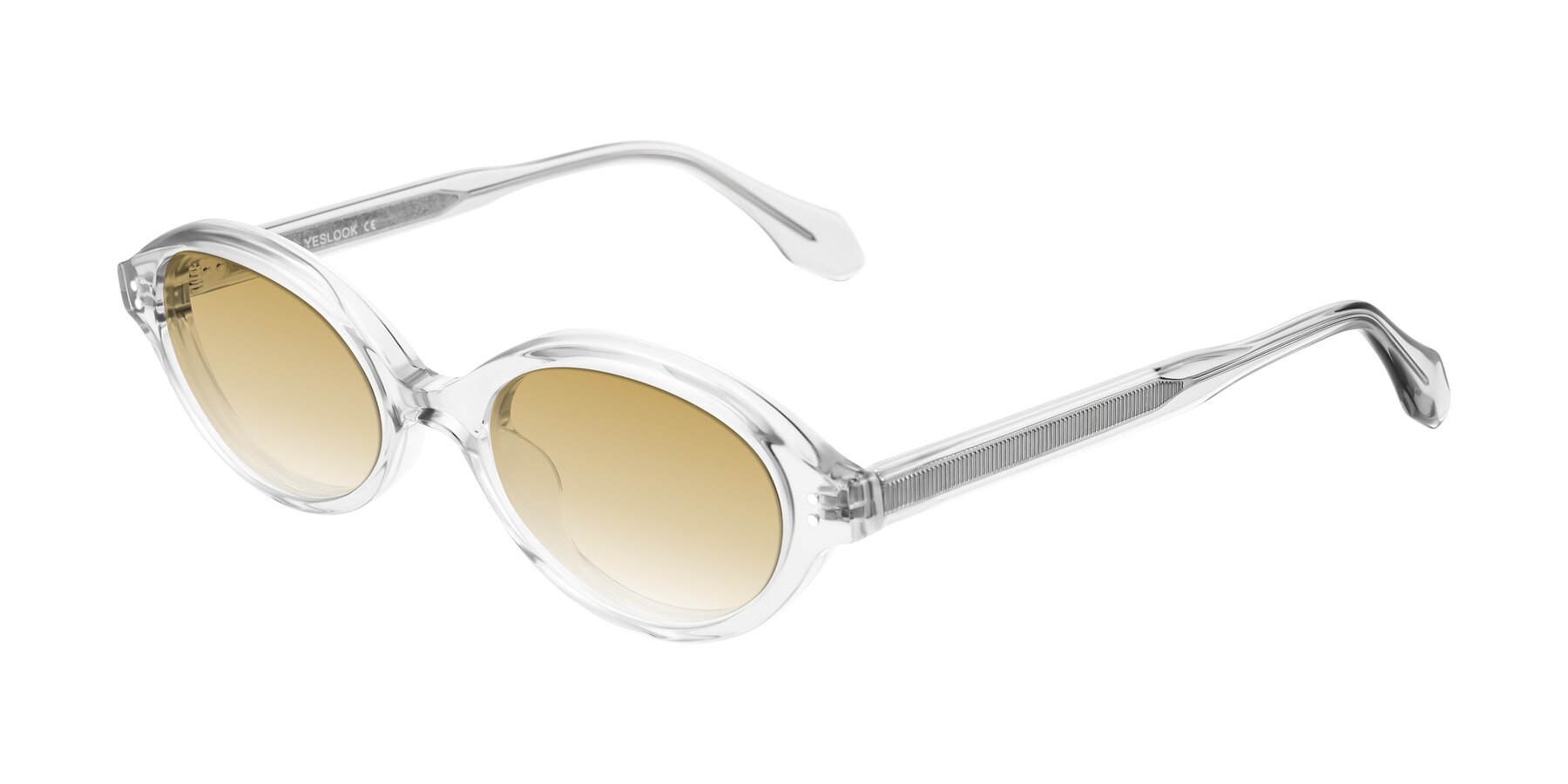 Angle of Prythian in Transparent Gray with Champagne Gradient Lenses