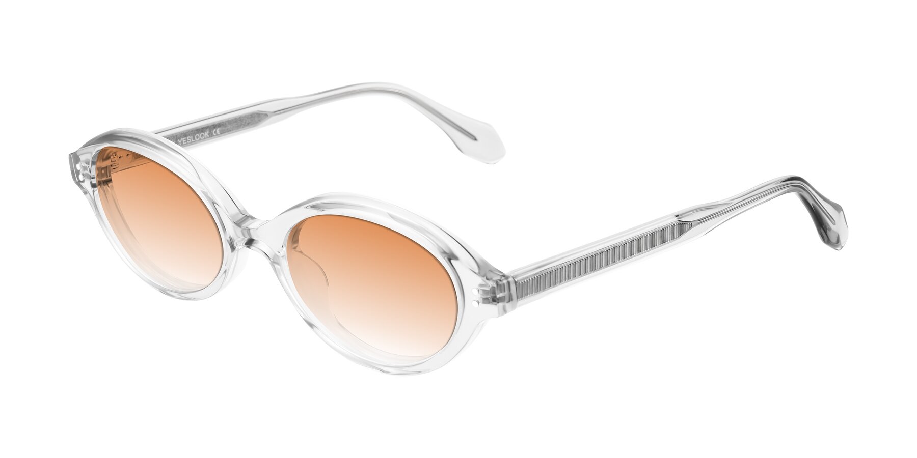 Angle of Prythian in Transparent Gray with Orange Gradient Lenses