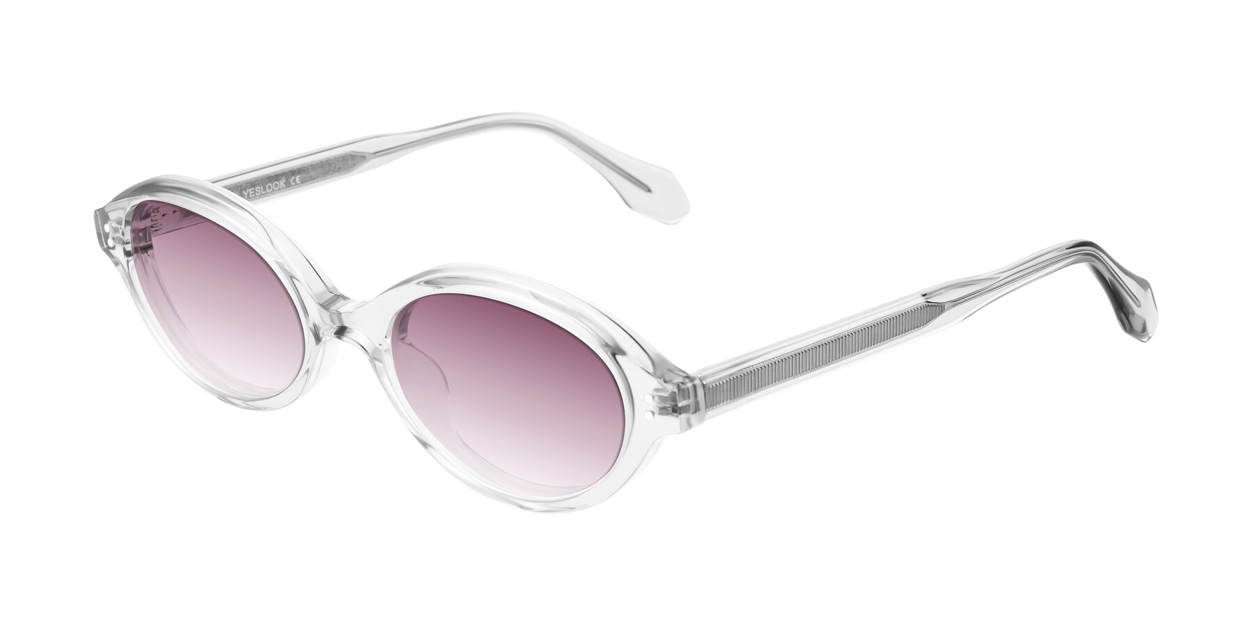 Angle of Prythian in Transparent Gray with Wine Gradient Lenses
