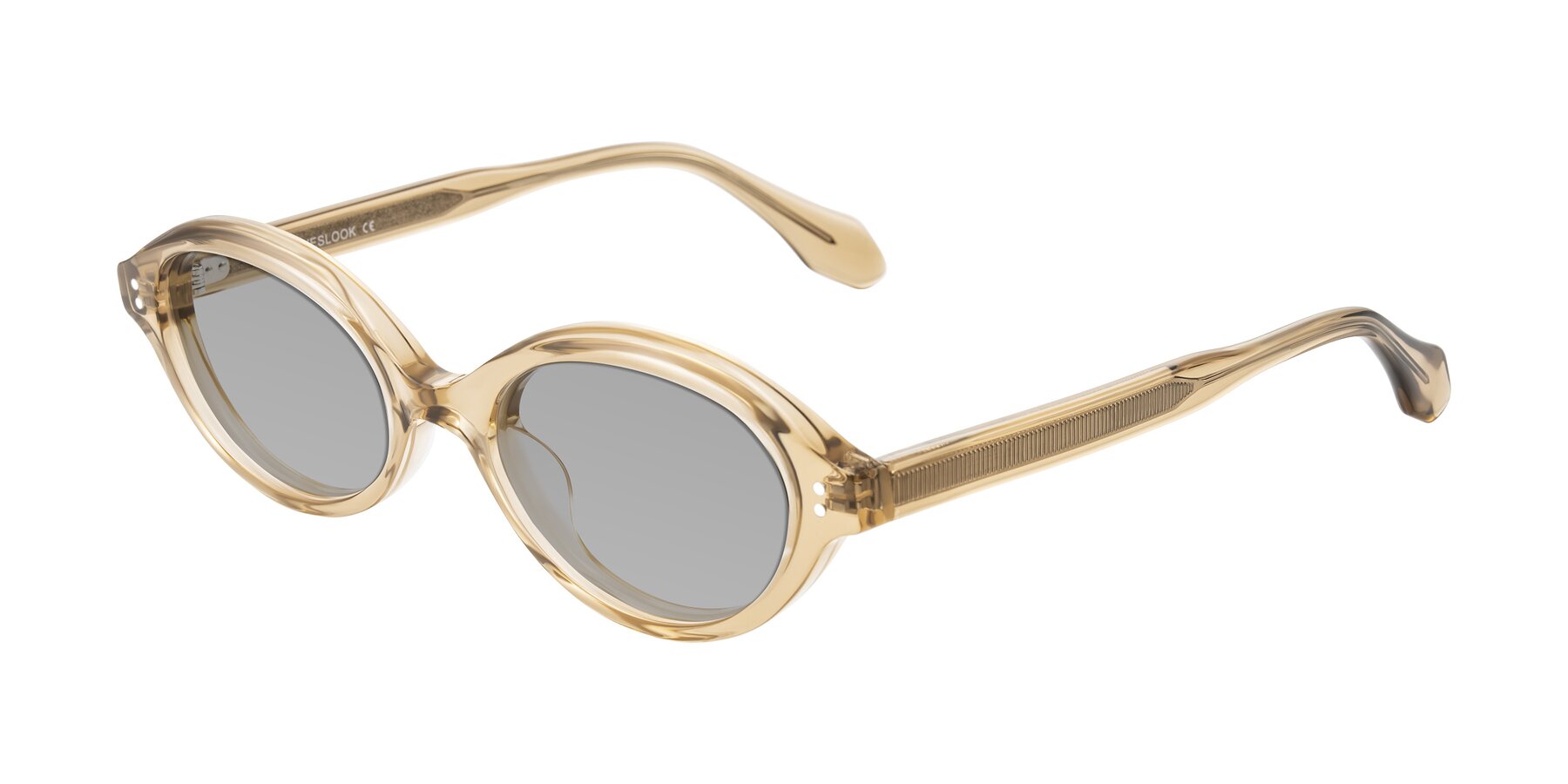 Angle of Prythian in Transparent Brown with Light Gray Tinted Lenses