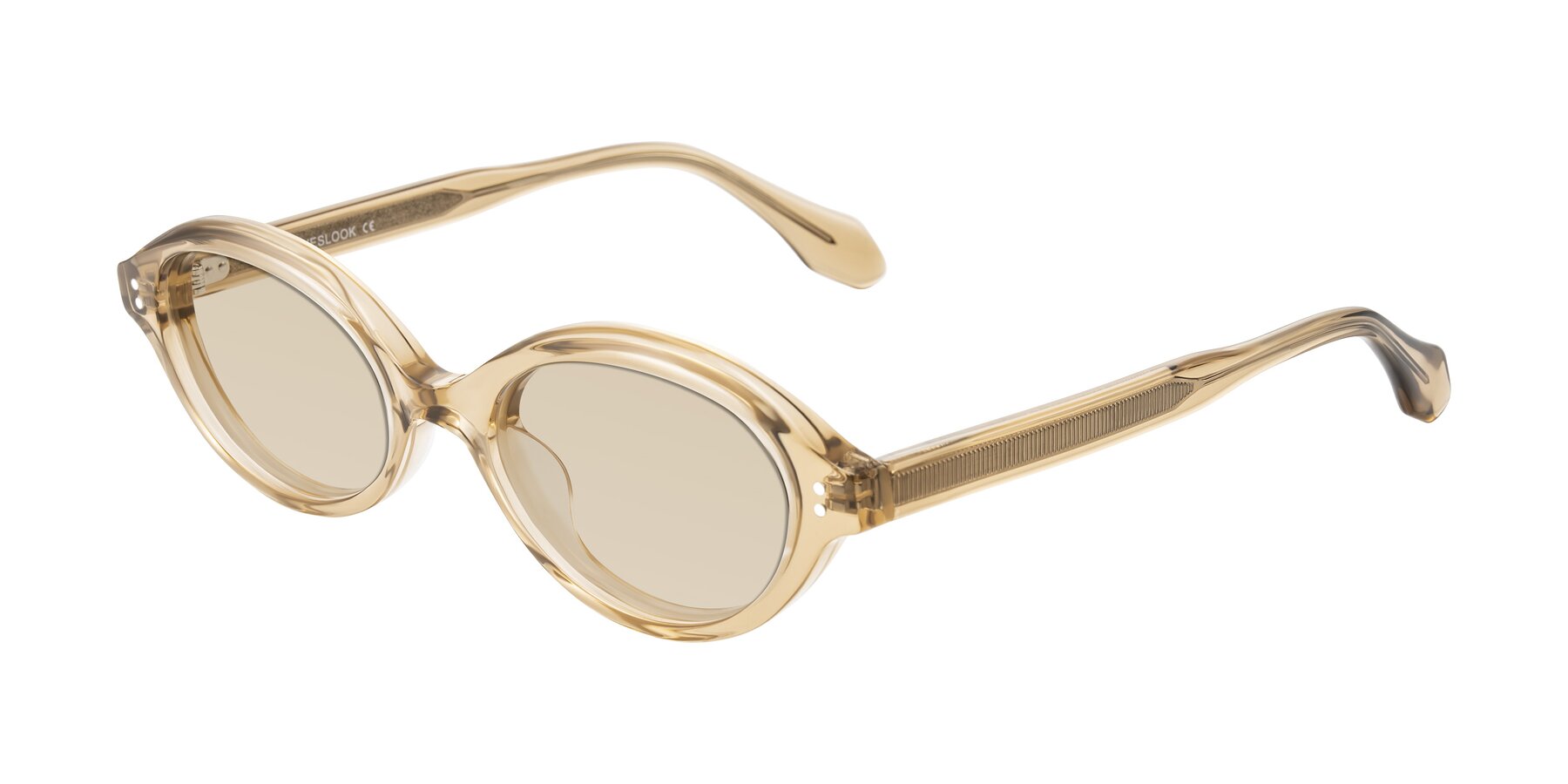 Angle of Prythian in Transparent Brown with Light Brown Tinted Lenses