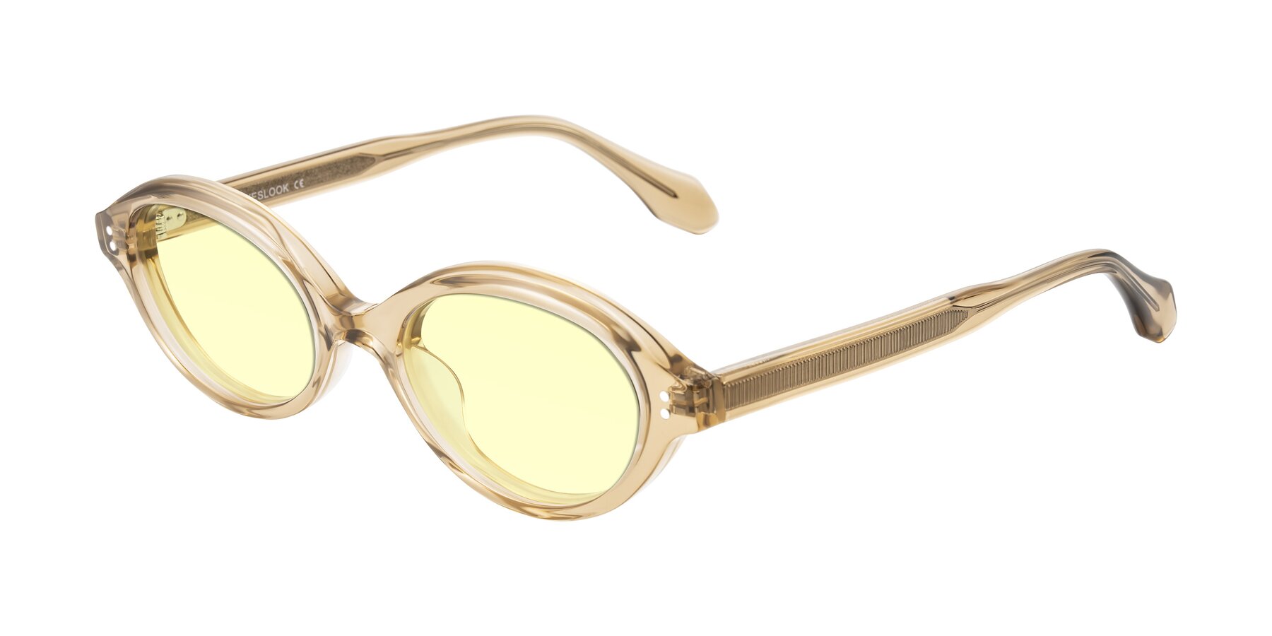 Angle of Prythian in Transparent Brown with Light Yellow Tinted Lenses
