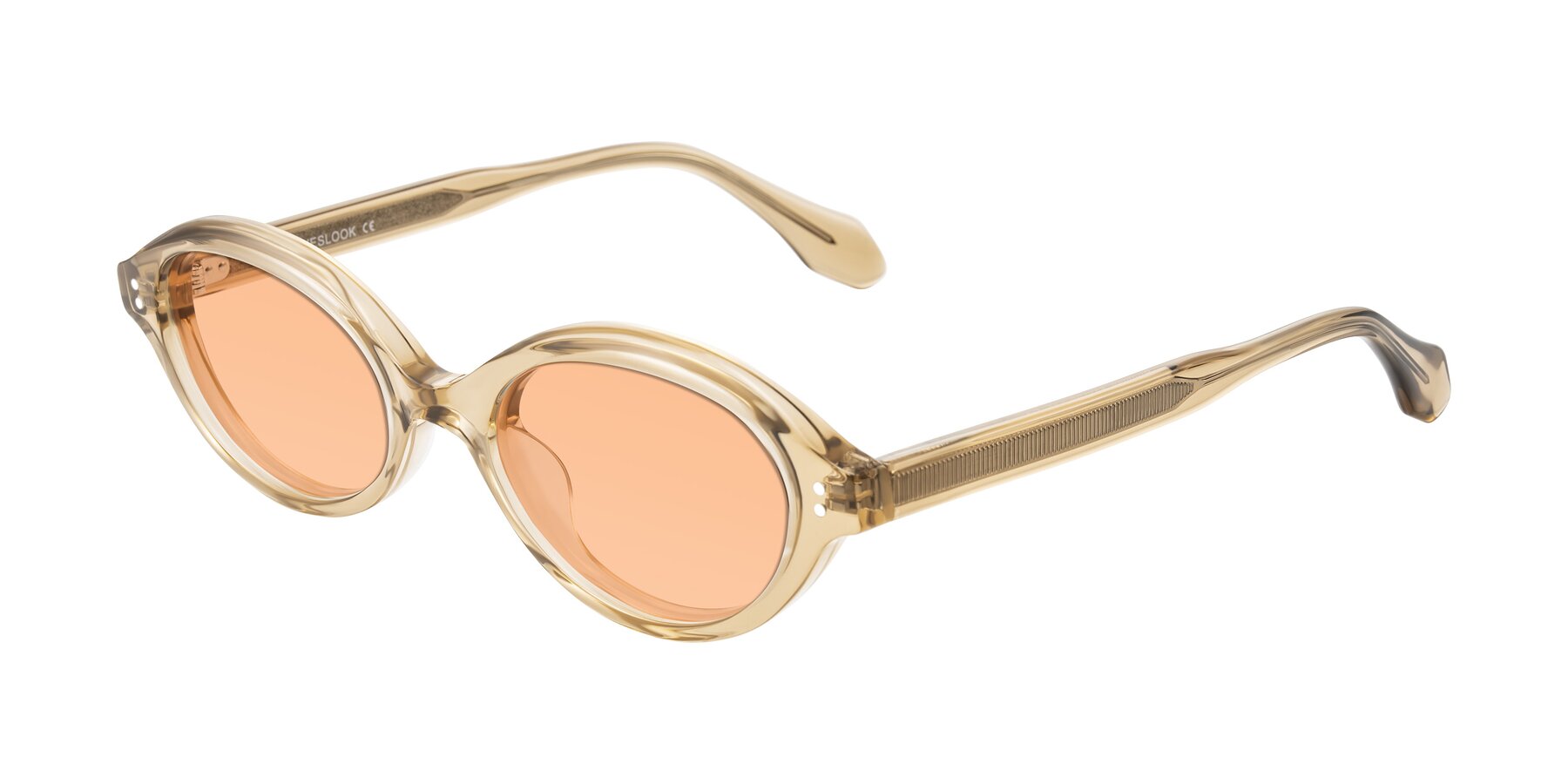 Angle of Prythian in Transparent Brown with Light Orange Tinted Lenses