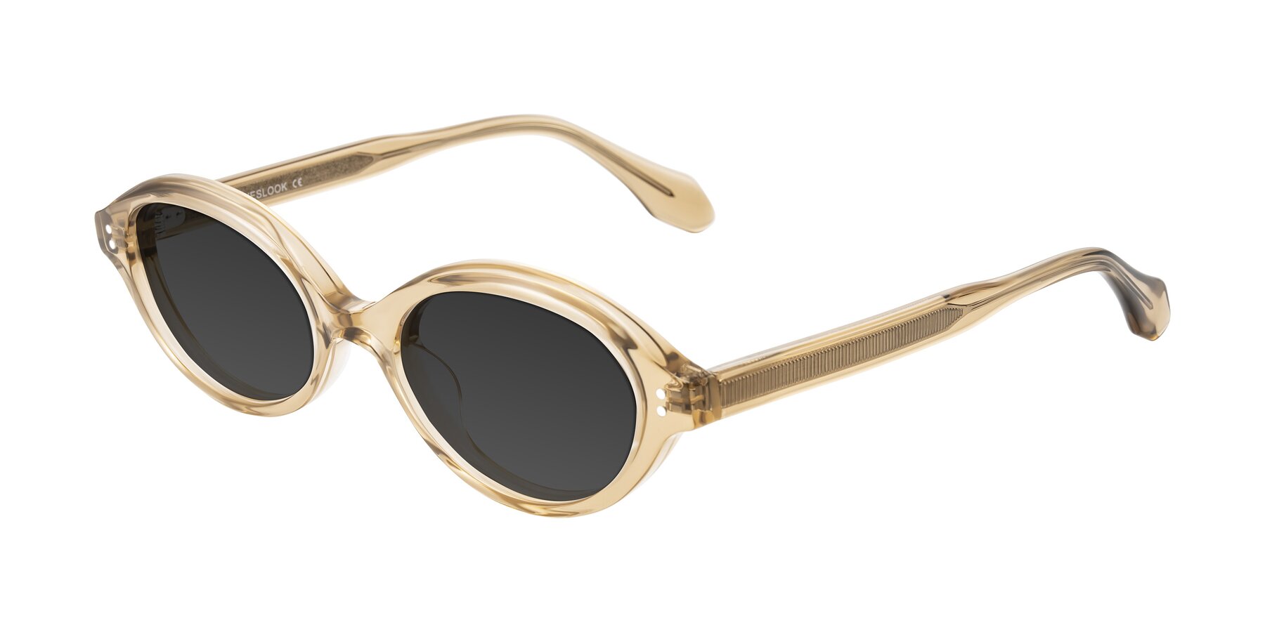 Angle of Prythian in Transparent Brown with Gray Tinted Lenses