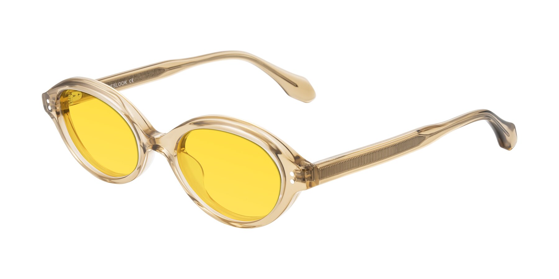 Angle of Prythian in Transparent Brown with Yellow Tinted Lenses