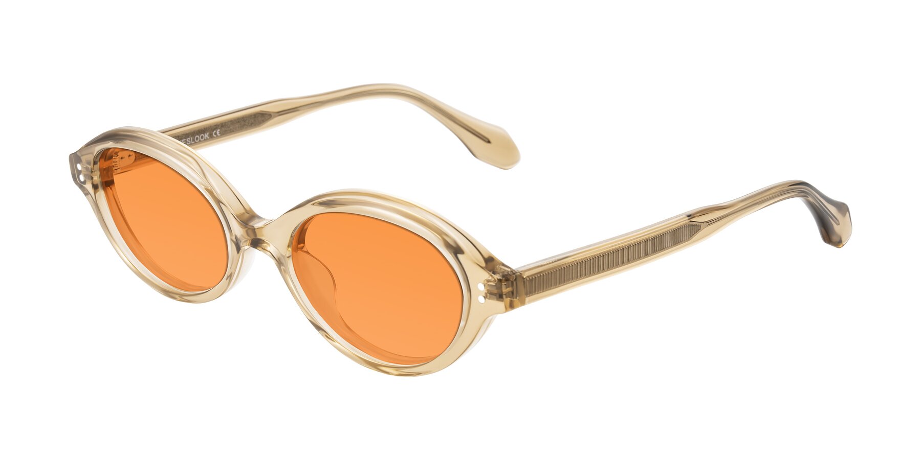 Angle of Prythian in Transparent Brown with Orange Tinted Lenses