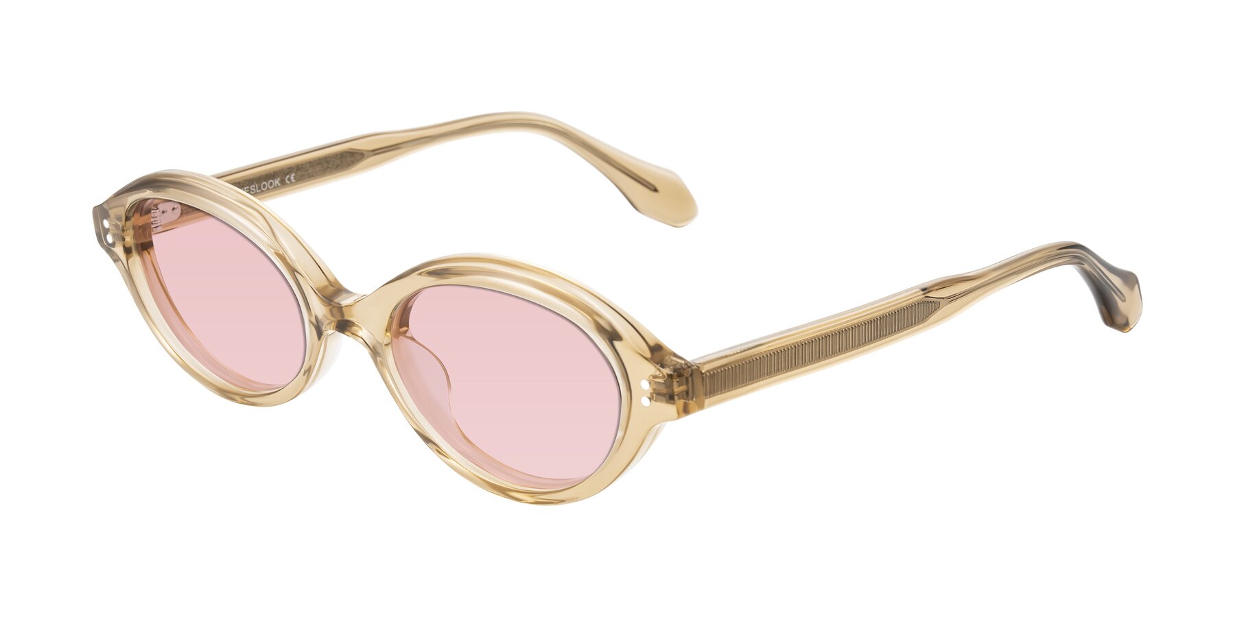 Angle of Prythian in Transparent Brown with Light Garnet Tinted Lenses