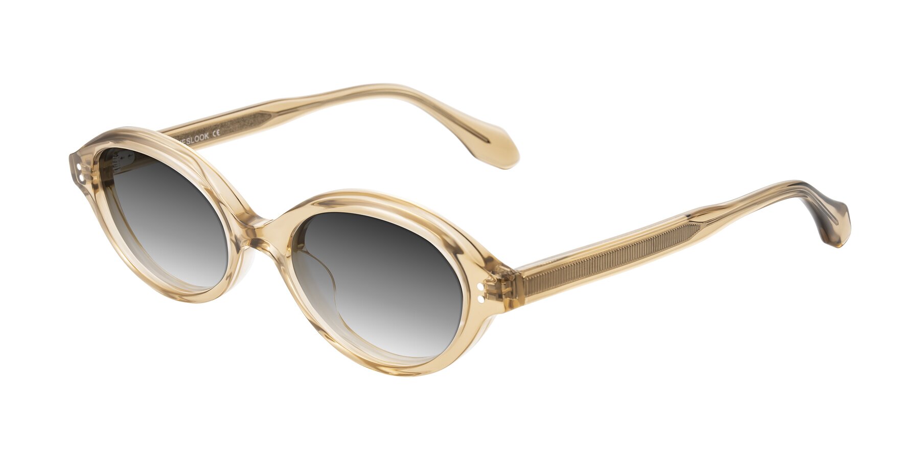 Angle of Prythian in Transparent Brown with Gray Gradient Lenses