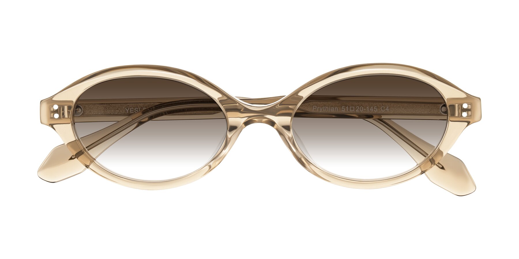 Folded Front of Prythian in Transparent Brown with Brown Gradient Lenses
