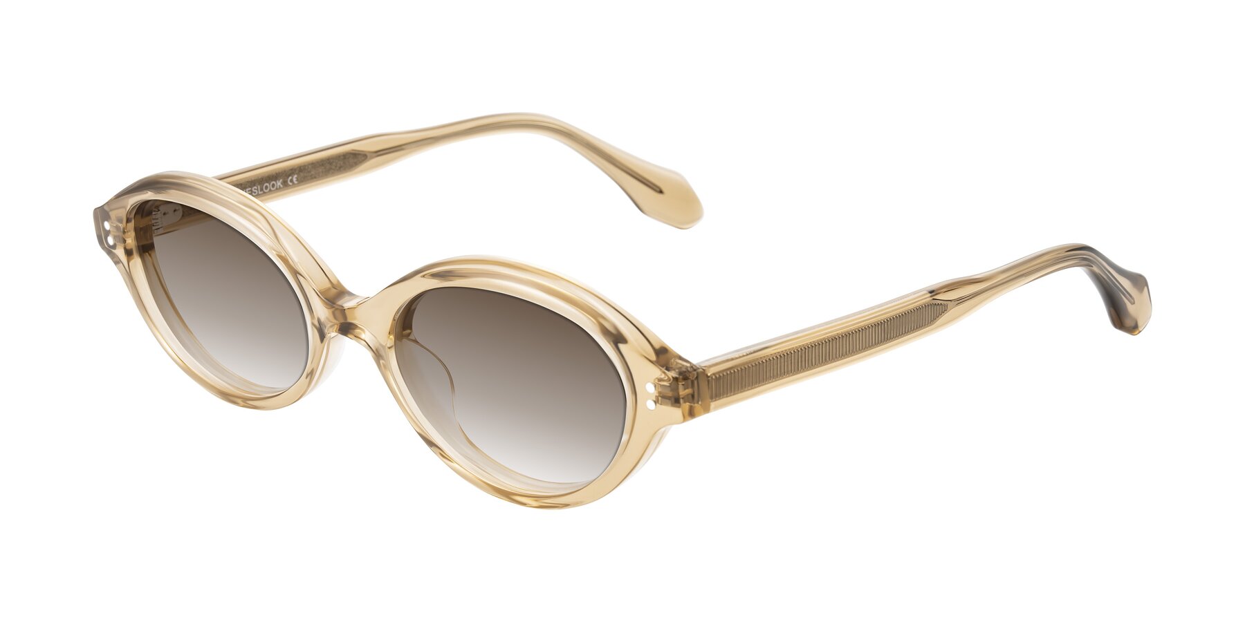 Angle of Prythian in Transparent Brown with Brown Gradient Lenses