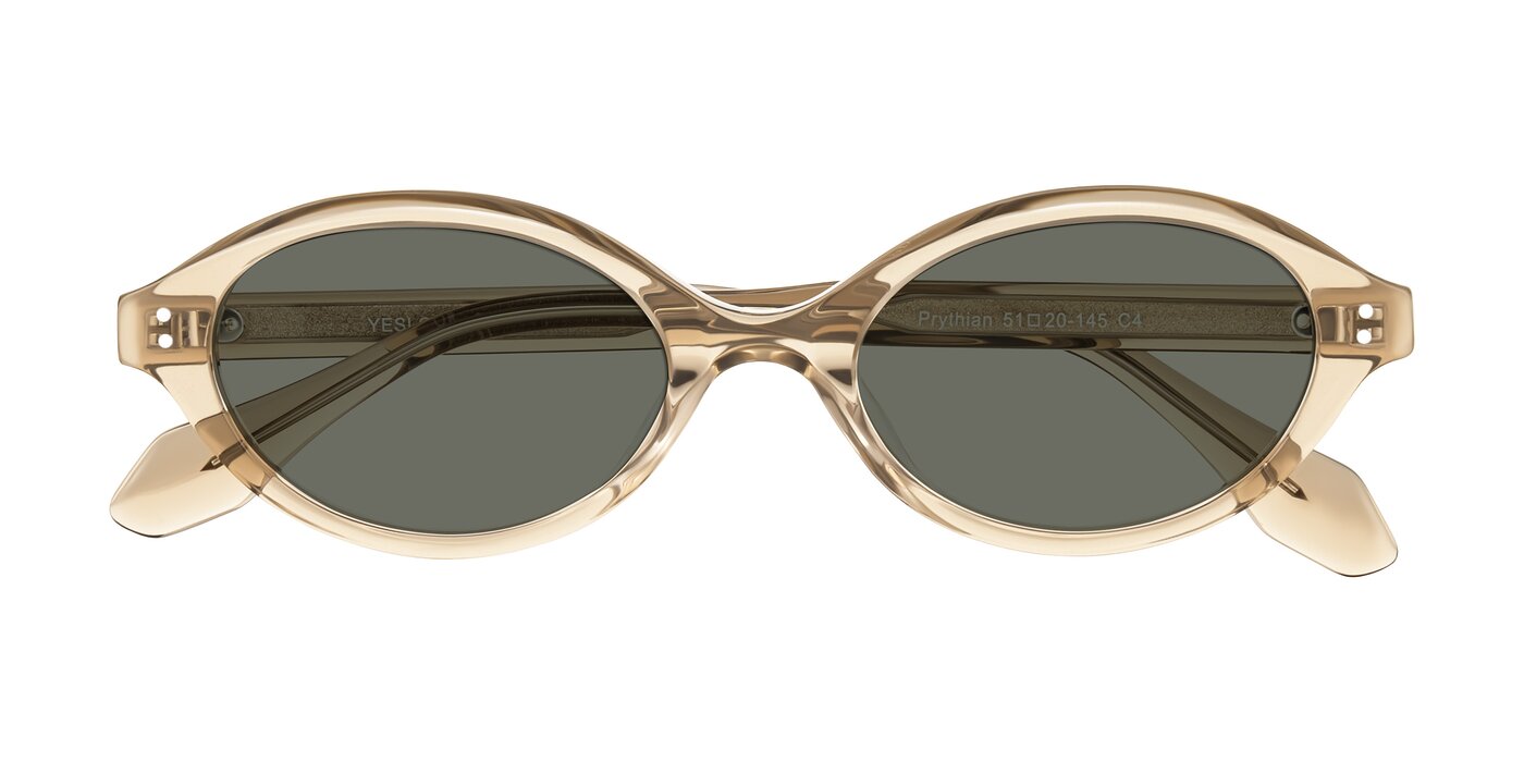 Prythian - Transparent Brown Polarized Sunglasses