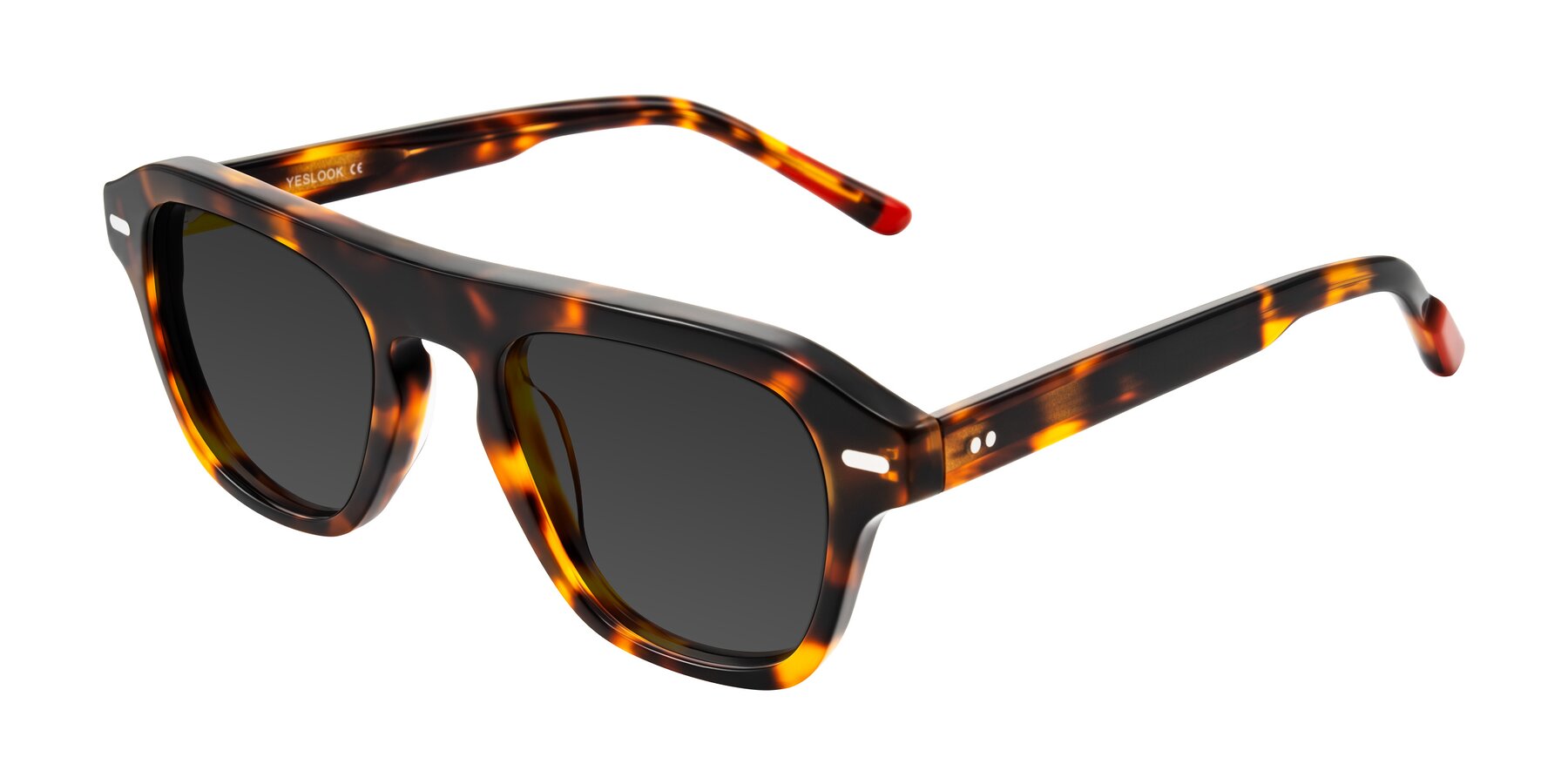 Angle of Fortalux in Tortoise with Gray Tinted Lenses