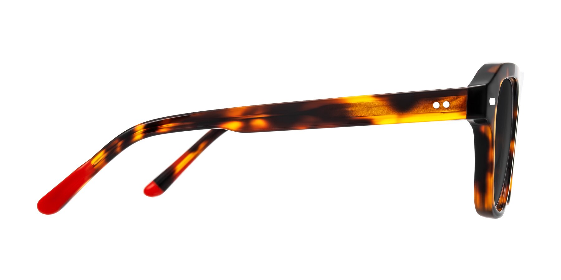 Side of Fortalux in Tortoise with Gray Tinted Lenses