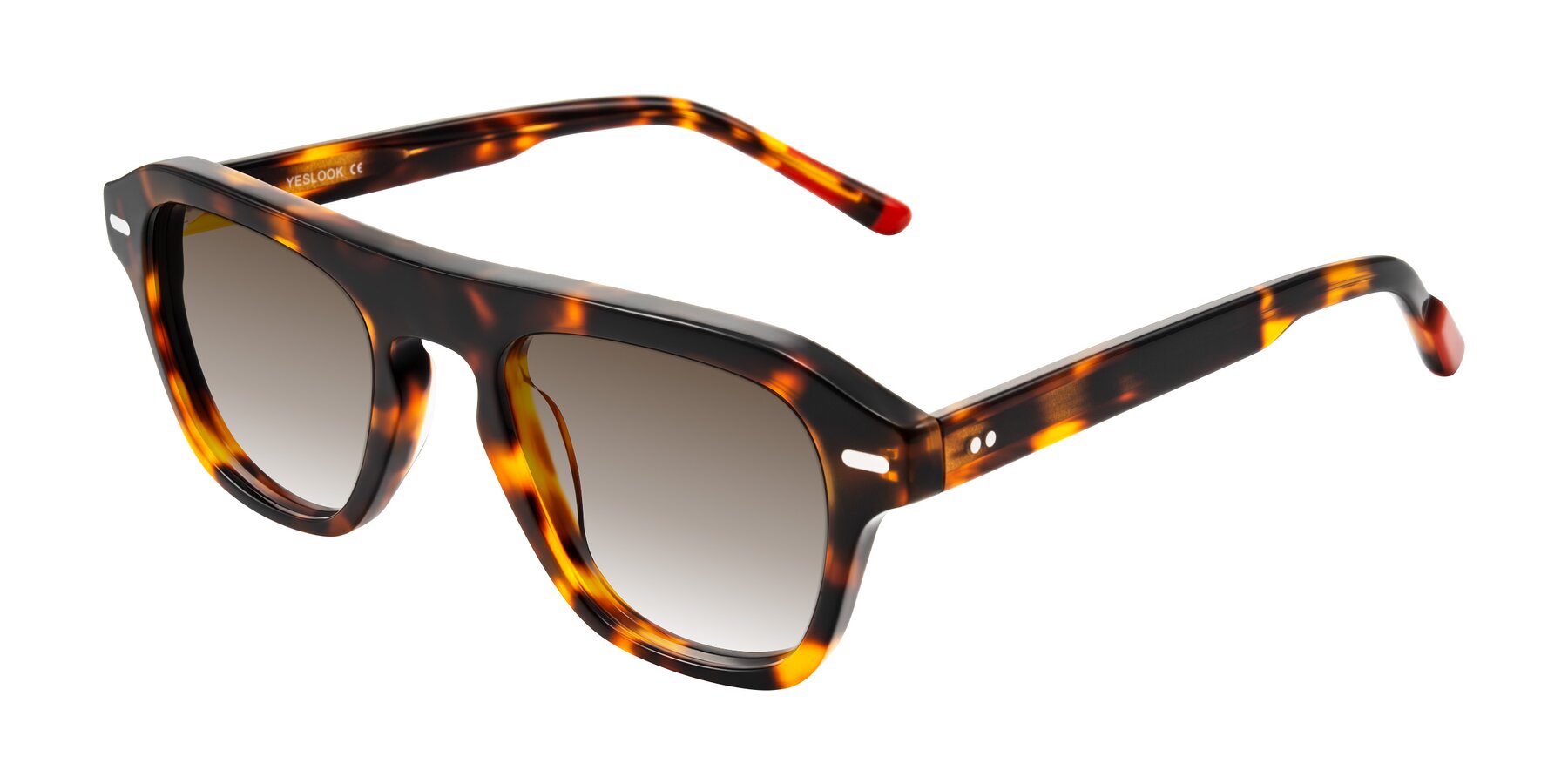 Angle of Fortalux in Tortoise with Brown Gradient Lenses