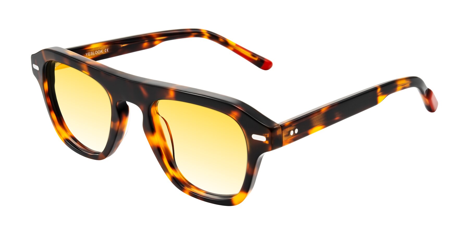 Angle of Fortalux in Tortoise with Yellow Gradient Lenses