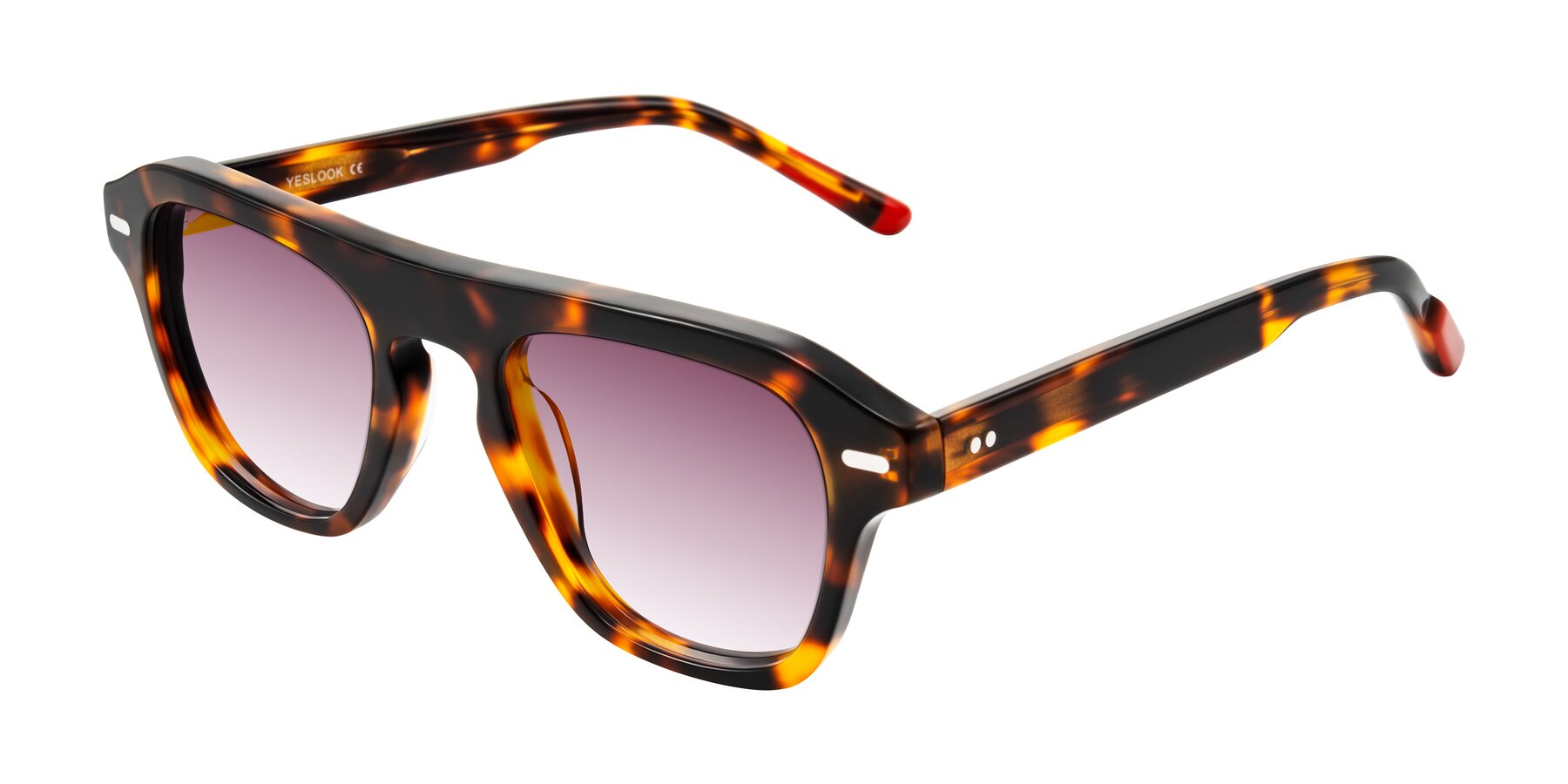 Angle of Fortalux in Tortoise with Wine Gradient Lenses