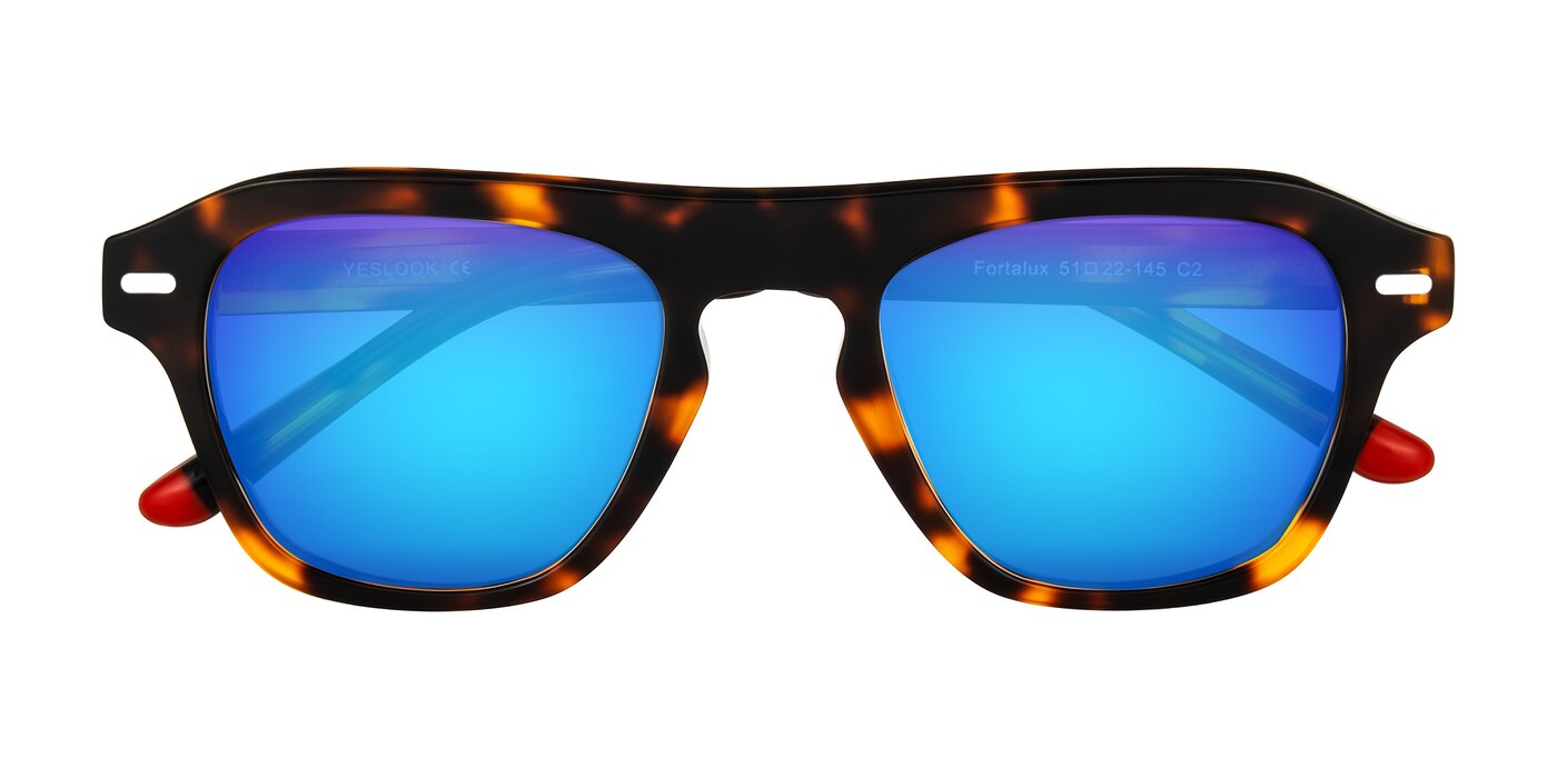 Fortalux - Tortoise Flash Mirrored Sunglasses
