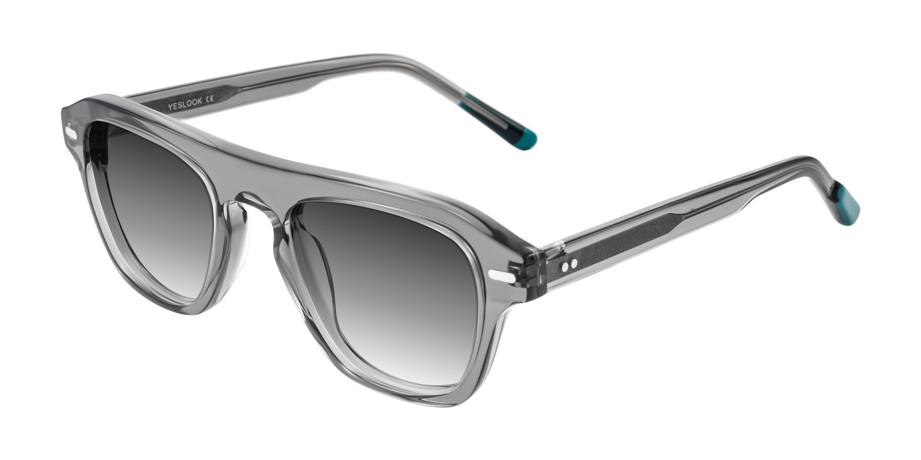 Angle of Fortalux in Gray with Gray Gradient Lenses