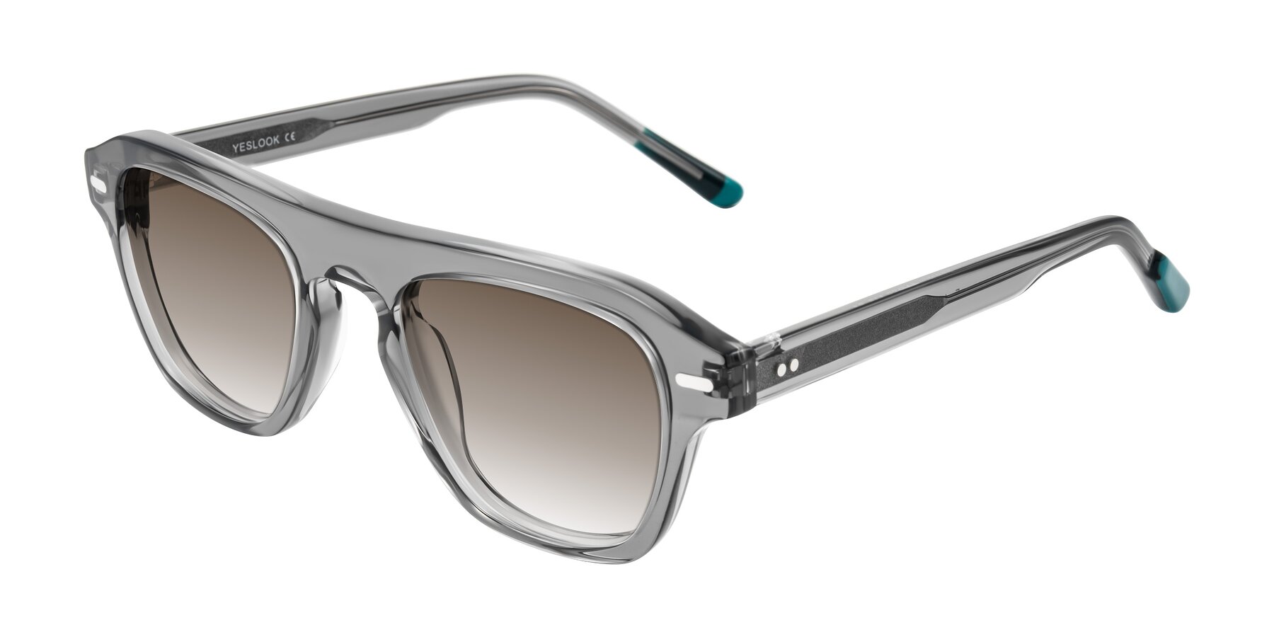 Angle of Fortalux in Gray with Brown Gradient Lenses