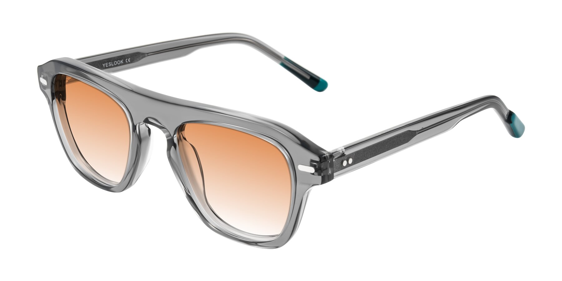 Angle of Fortalux in Gray with Orange Gradient Lenses
