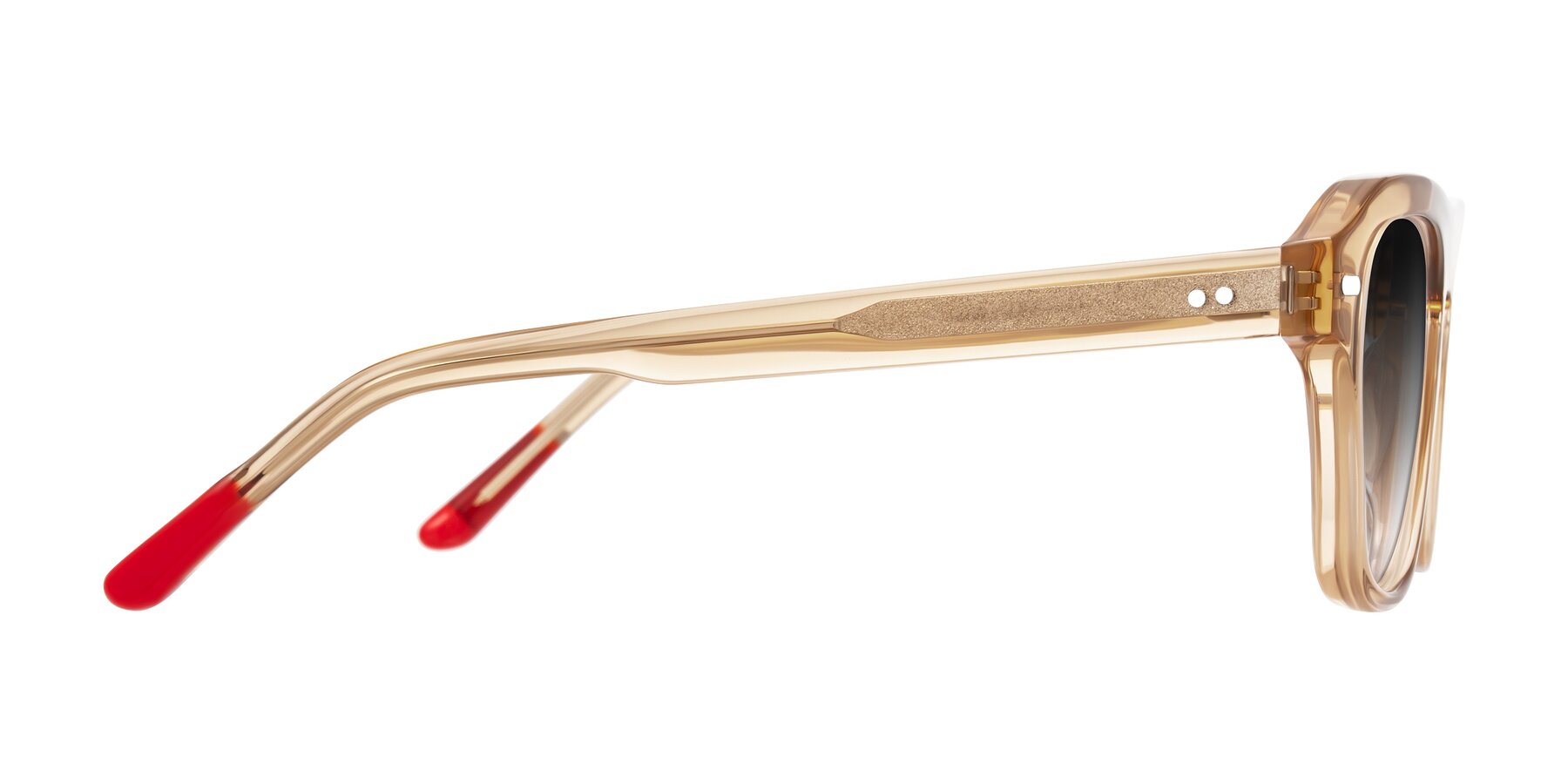 Side of Fortalux in Amber with Gray Gradient Lenses