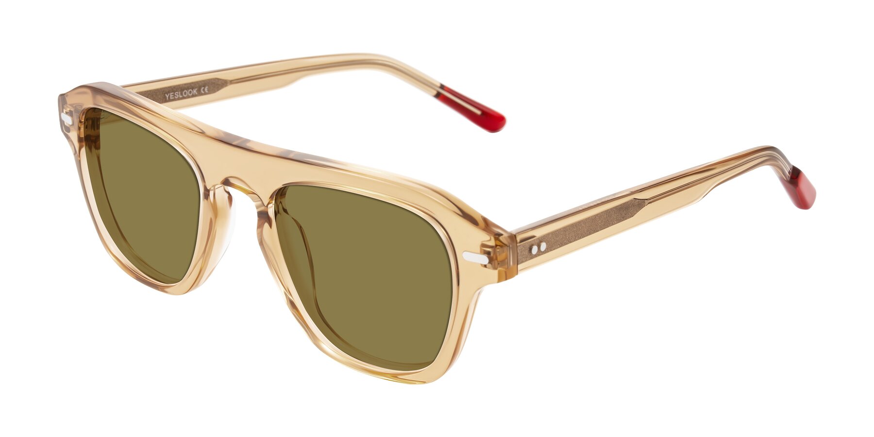 Angle of Fortalux in Amber with Brown Polarized Lenses