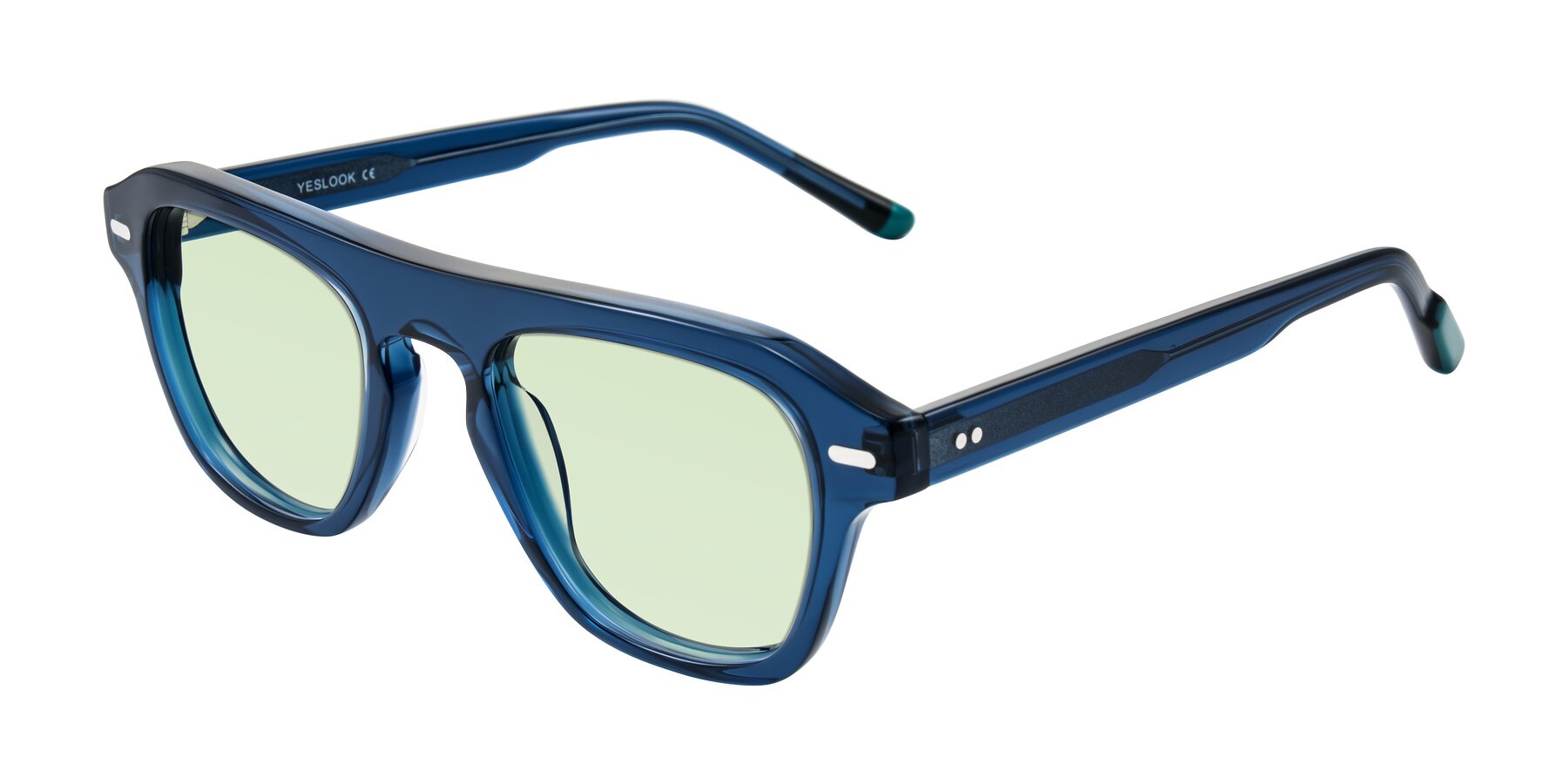 Angle of Fortalux in Blue with Light Green Tinted Lenses