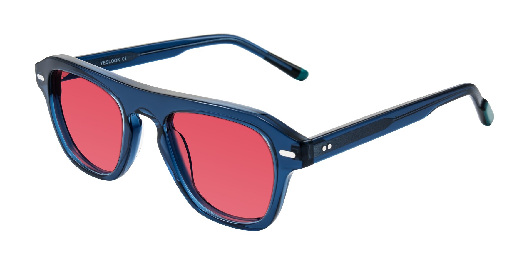Angle of Fortalux in Blue with Red Tinted Lenses