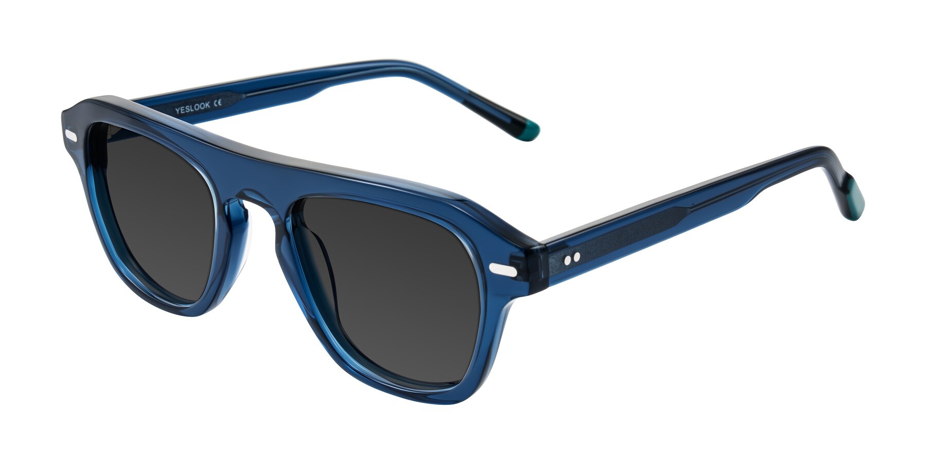 Angle of Fortalux in Blue with Gray Tinted Lenses